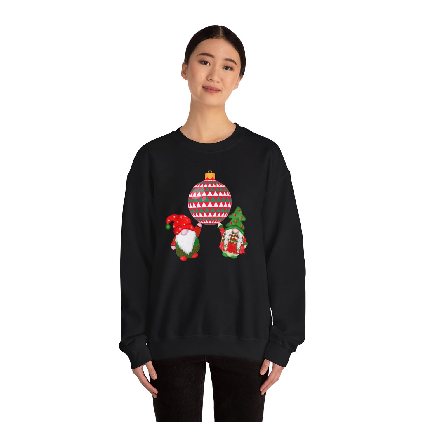 Christmas Gnome Disco Unisex Heavy Blend™ Crewneck Sweatshirt