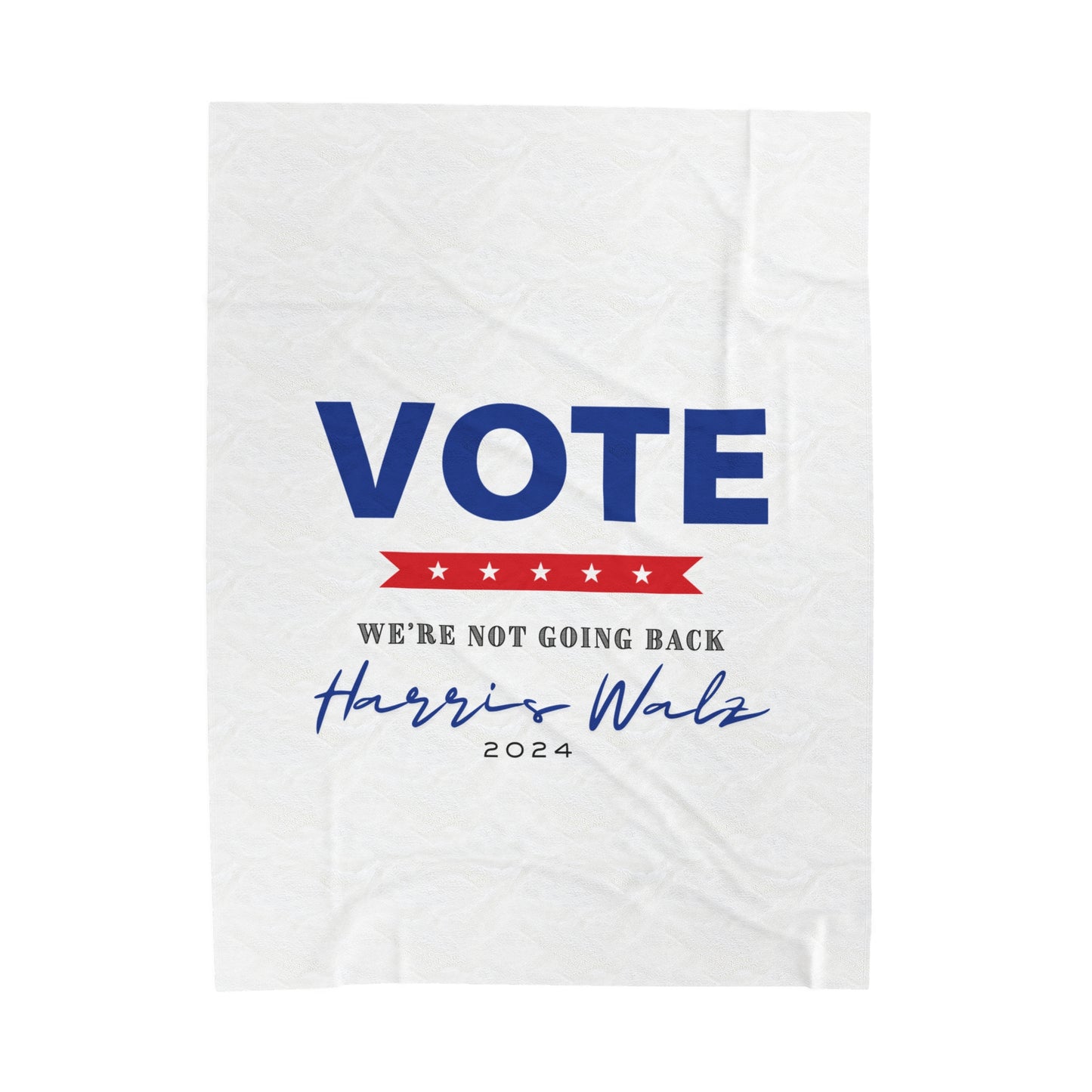 Vote 2024 Velveteen Plush Blanket