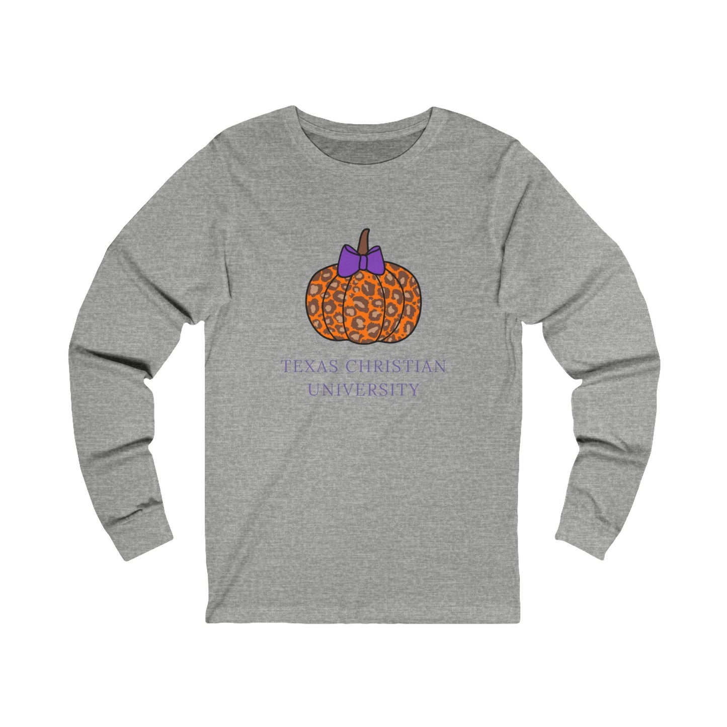 TCU Pumpkin Unisex Jersey Long Sleeve Tee