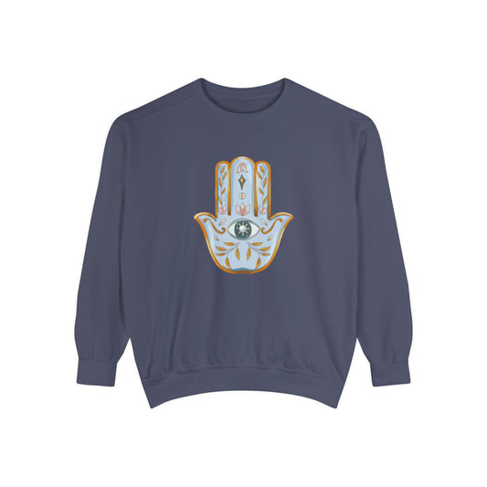 Hamsa Unisex Garment-Dyed Sweatshirt