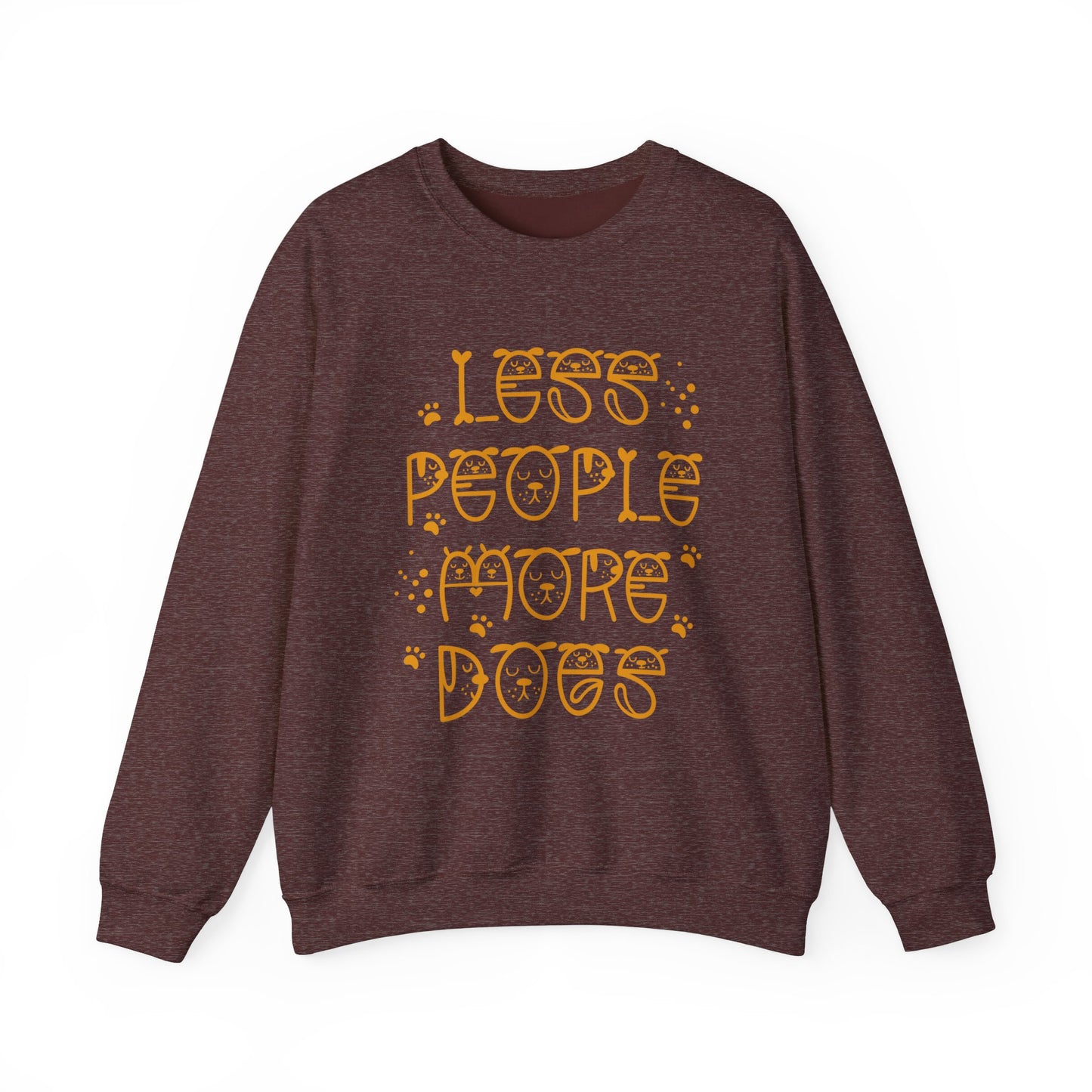 Less People More Dogs Unisex Heavy Blend™ Crewneck Sweatshirt