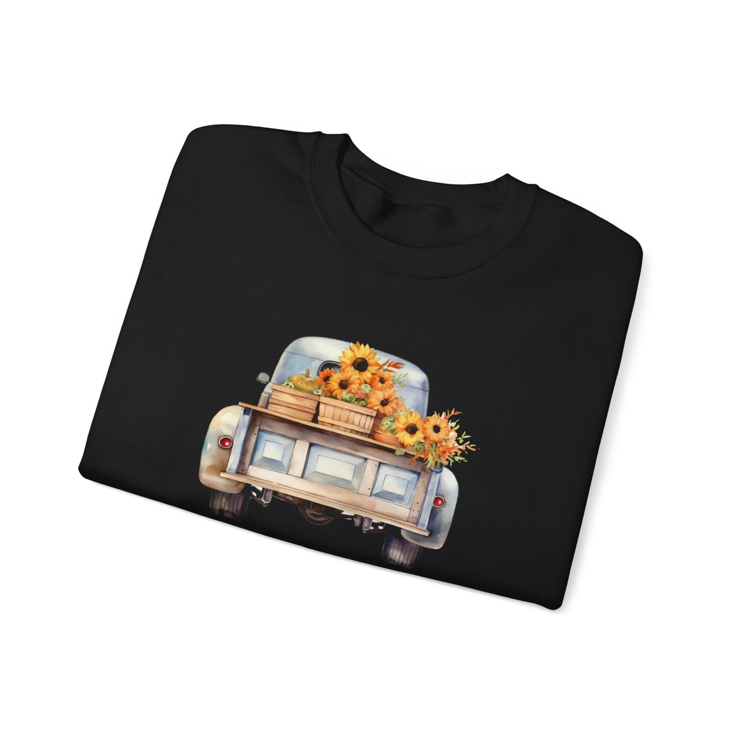 Vintage Truck Thanksgiving Unisex Heavy Blend™ Crewneck Sweatshirt