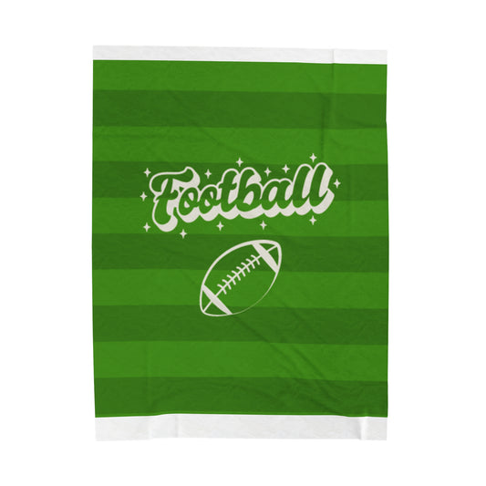 Football Field Velveteen Plush Blanket