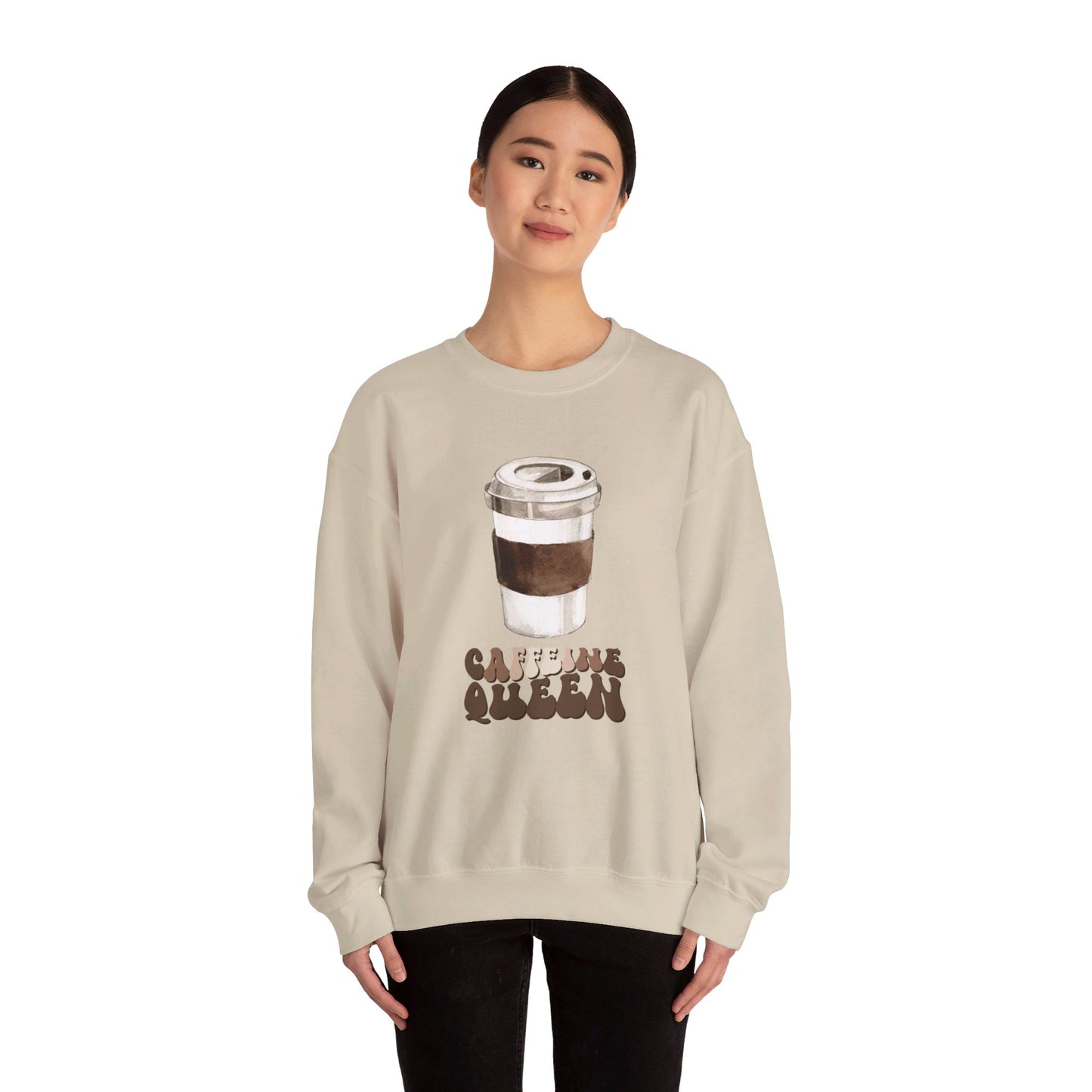 Caffeine Queen Unisex Heavy Blend™ Crewneck Sweatshirt