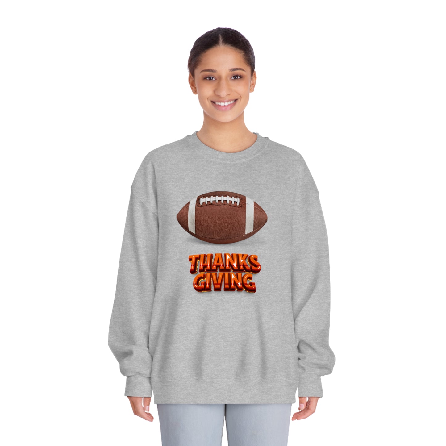 Football Thanksgiving Unisex DryBlend® Crewneck Sweatshirt