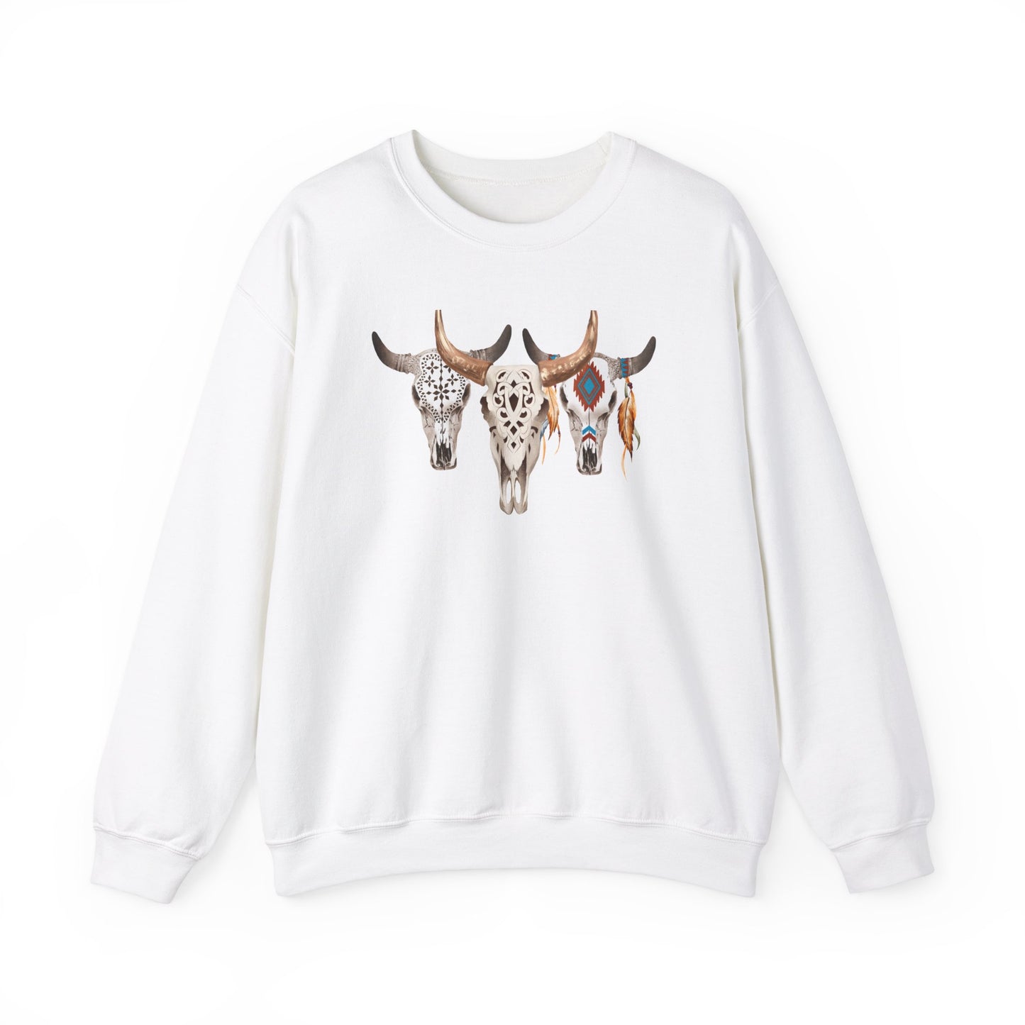 Bull Headed Trio Unisex Heavy Blend™ Crewneck Sweatshirt