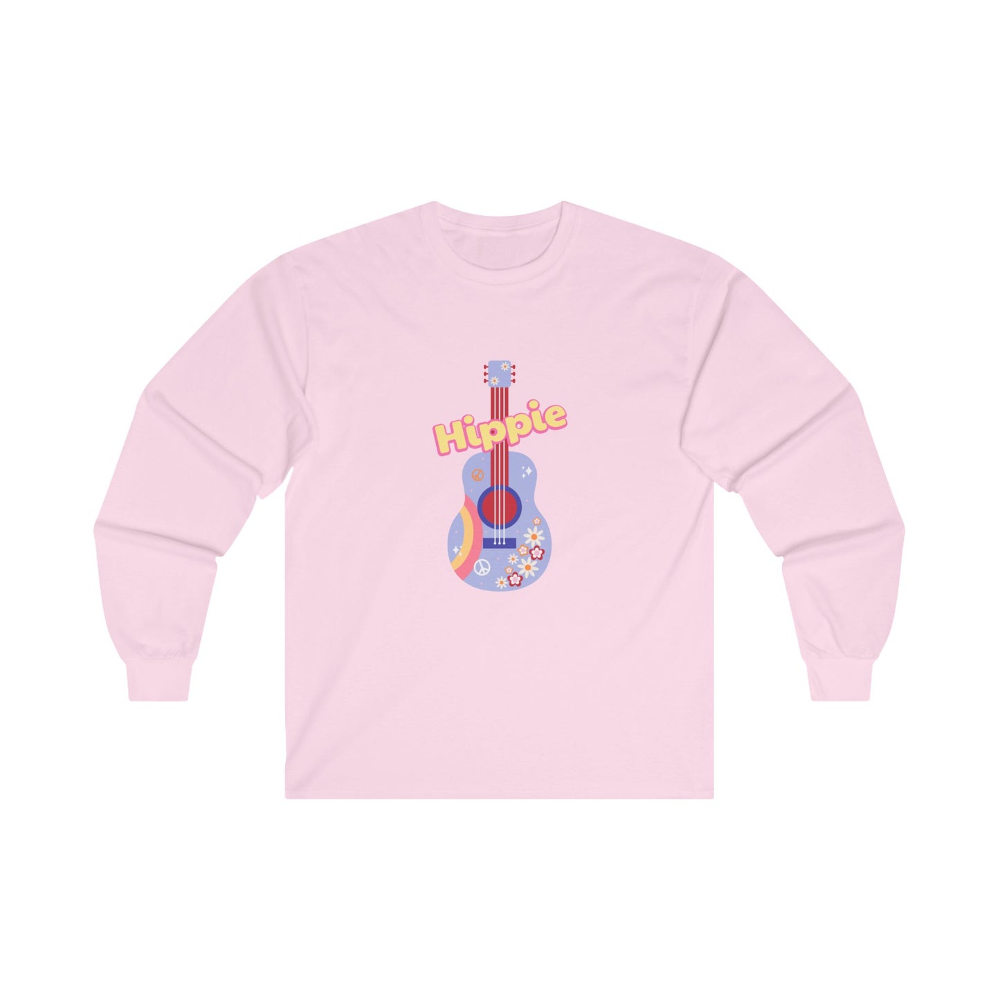 Hippie Guitar Unisex Ultra Cotton Long Sleeve Tee