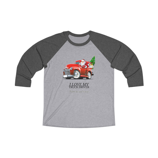 Truck is Sexy Truckers Unisex Tri-Blend 3\4 Raglan Tee