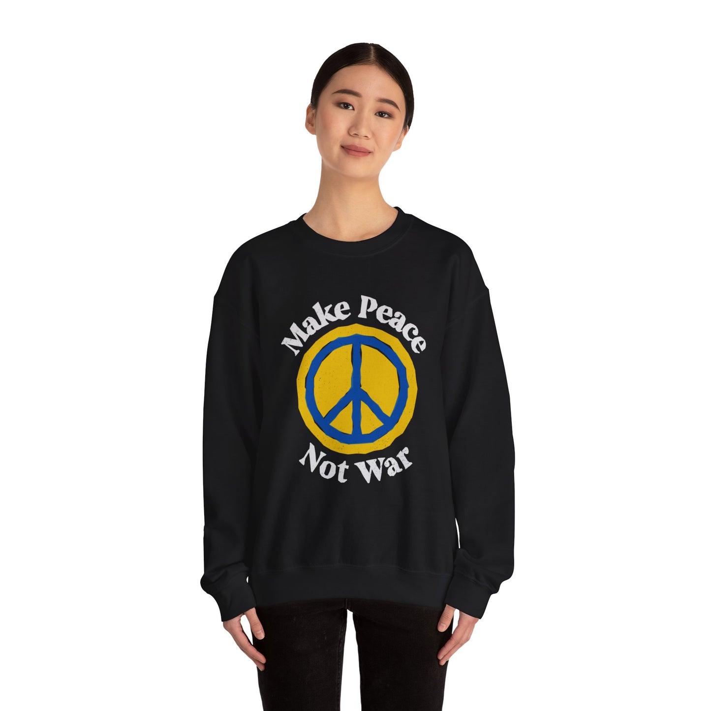 Peace Not War Unisex Heavy Blend™ Crewneck Sweatshirt