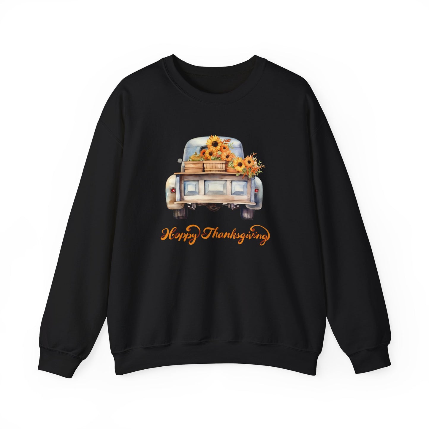 Vintage Truck Thanksgiving Unisex Heavy Blend™ Crewneck Sweatshirt