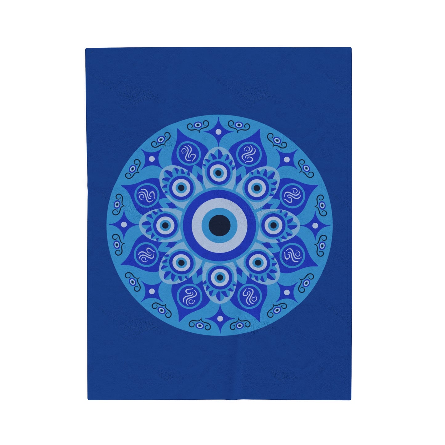 Evil Eye Velveteen Plush Blanket