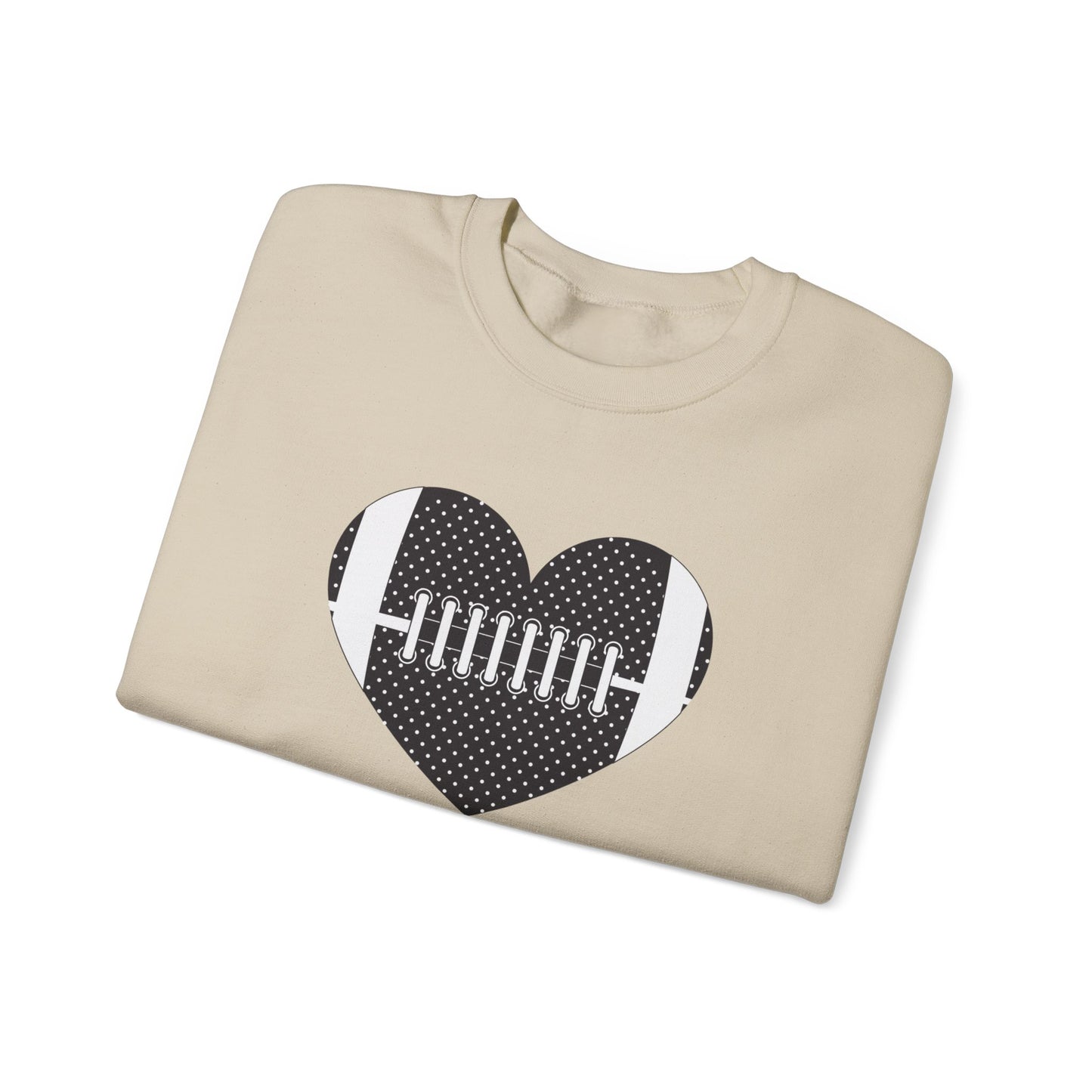 Football Heart Unisex Heavy Blend™ Crewneck Sweatshirt