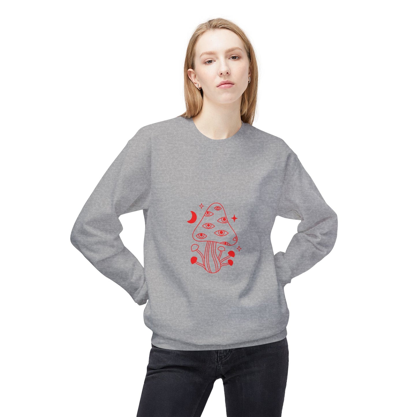 Mushies Unisex Midweight Softstyle Fleece Crewneck Sweatshirt