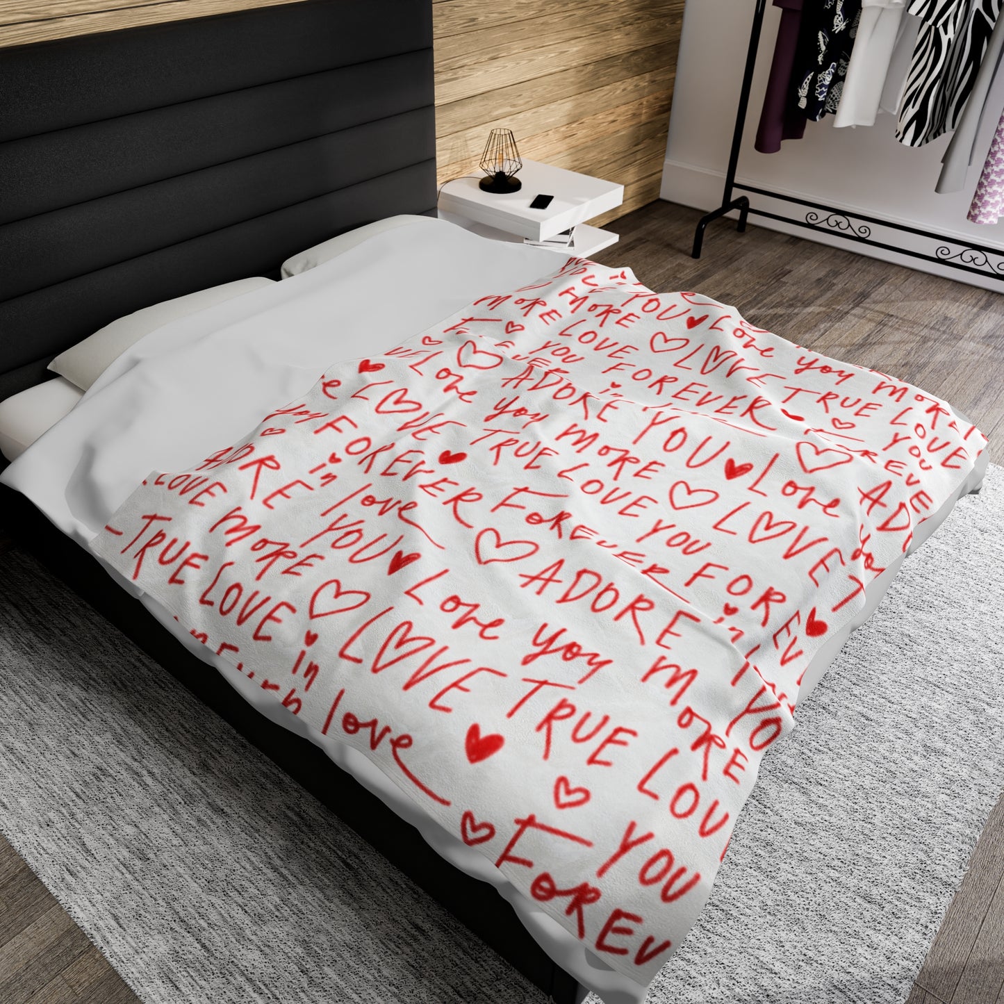 Adore You Valentine Plush Blanket