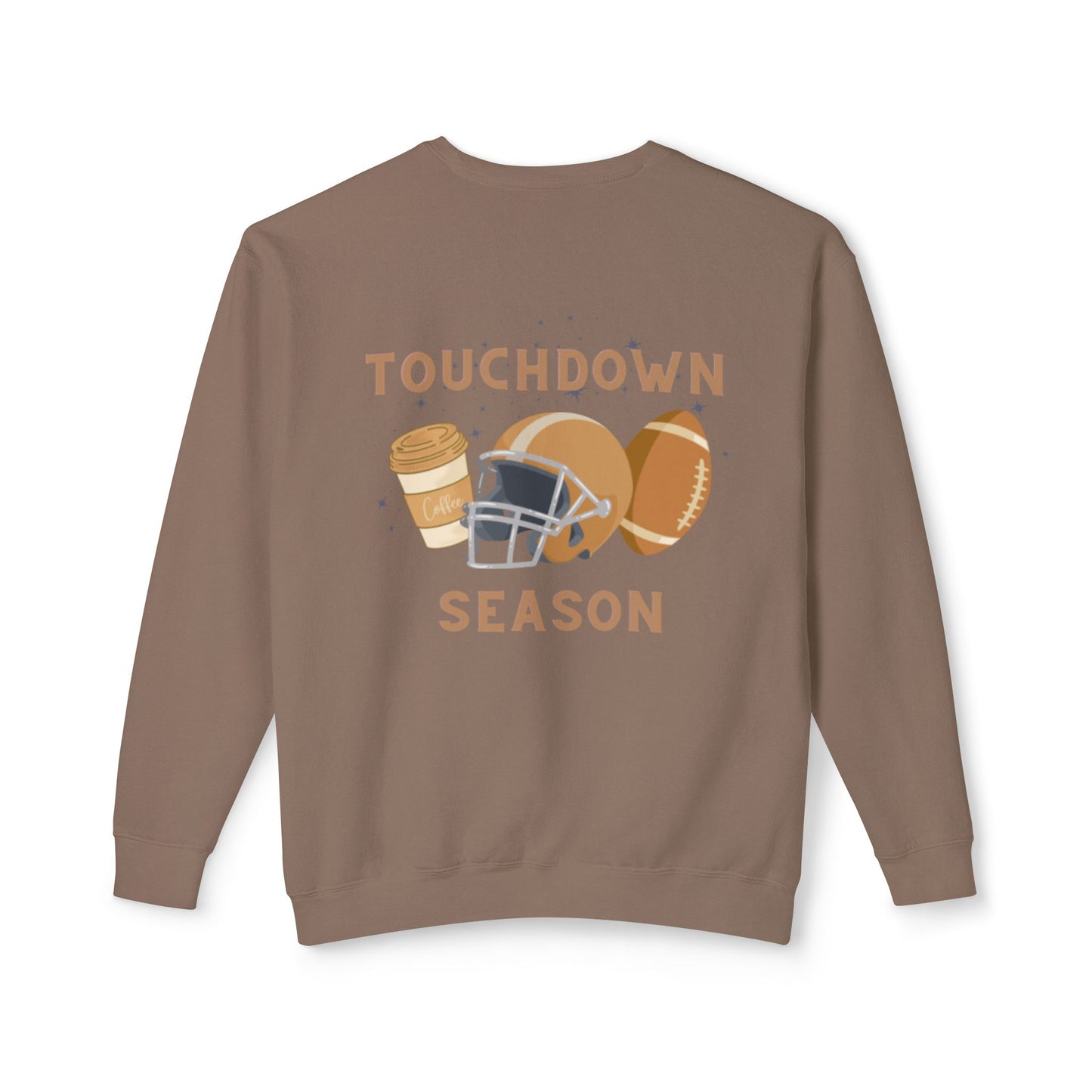 Touchdown Season Football Unisex Lightweight Crewneck Sweatshirt