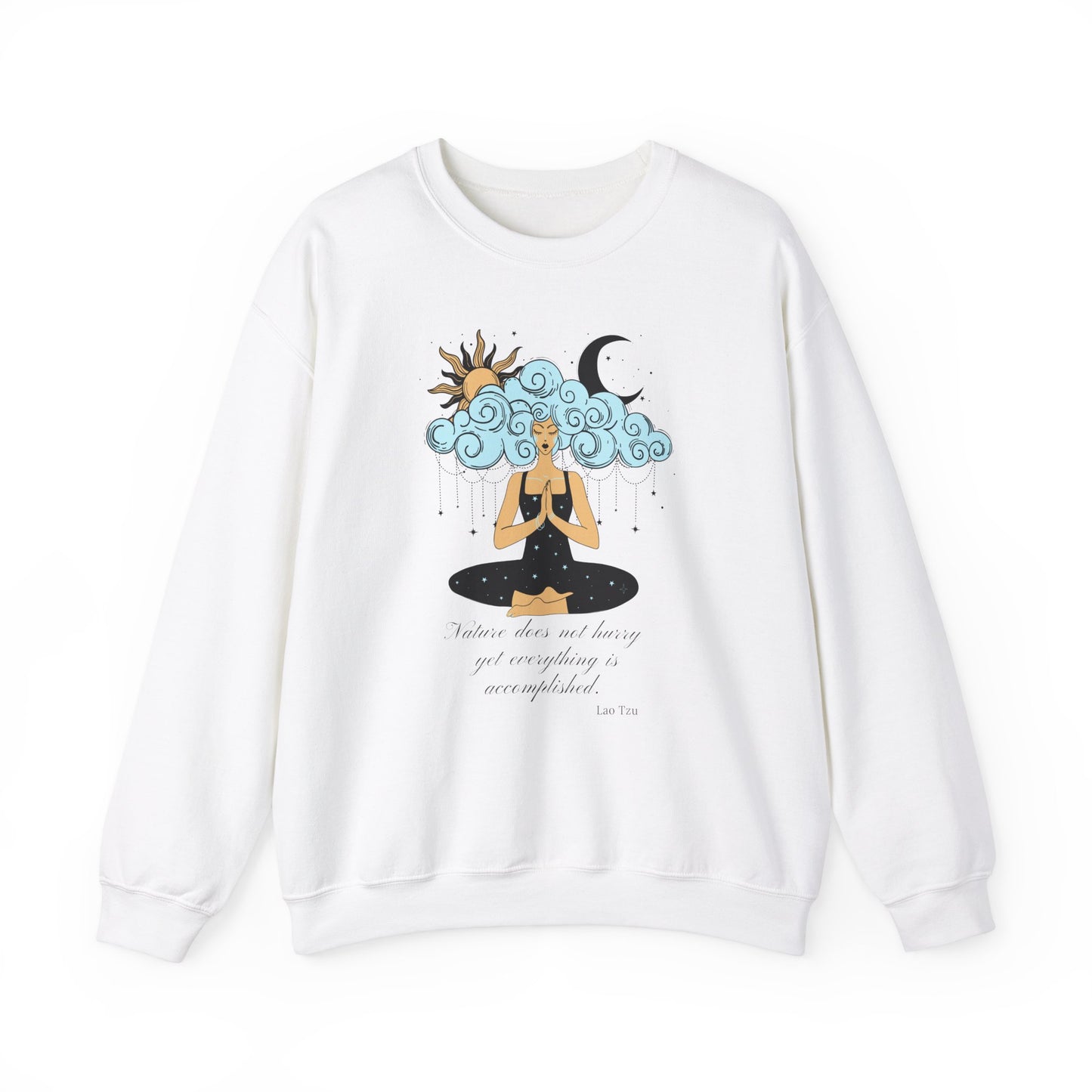 Nature Does Not Hurry Unisex Heavy Blend™ Crewneck Sweatshirt