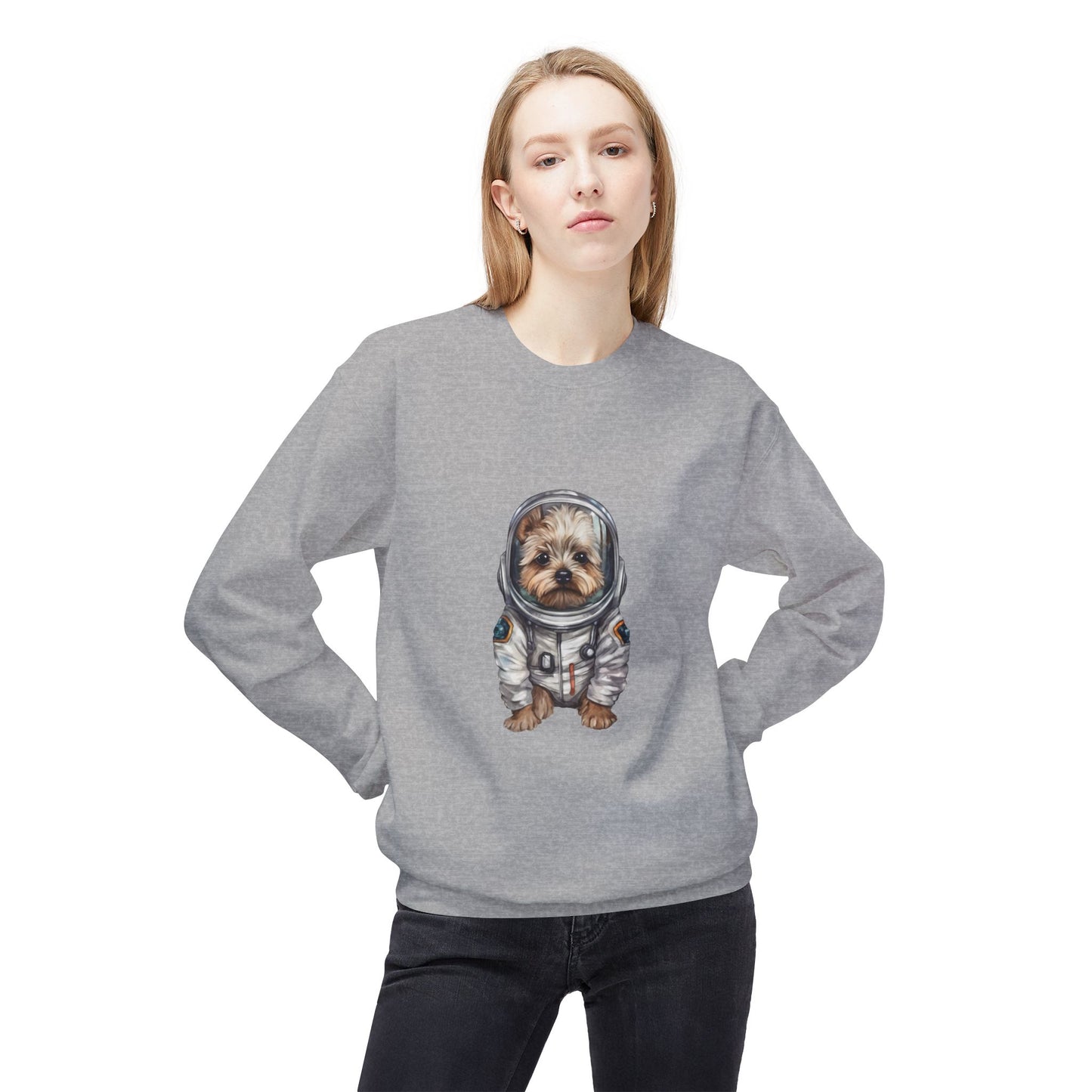 Yorky Space Unisex Midweight Softstyle Fleece Crewneck Sweatshirt