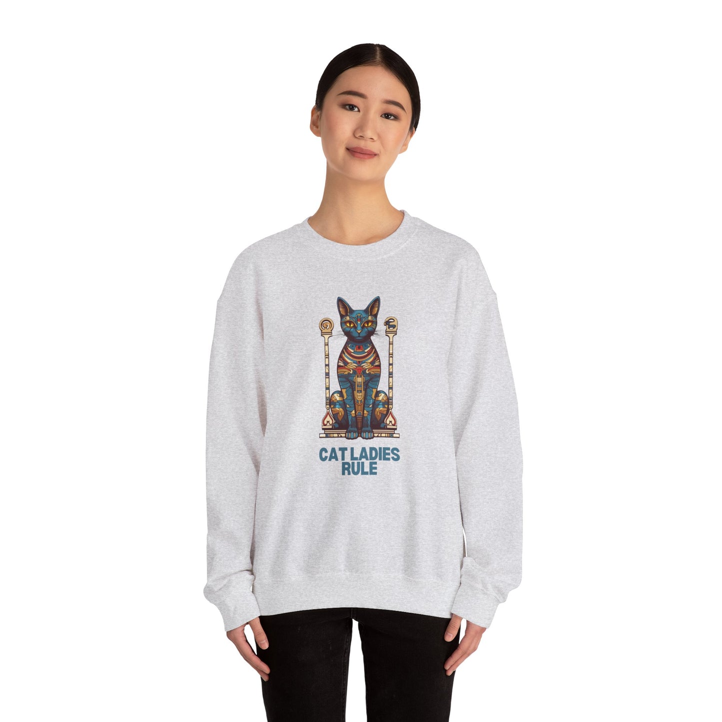 Cat Ladies Rule Unisex Heavy Blend™ Crewneck Sweatshirt