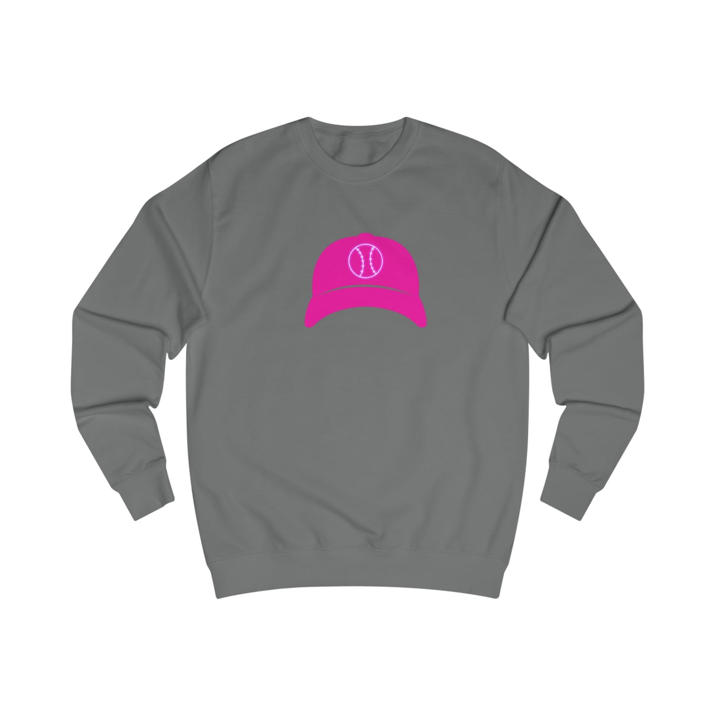 Hot Pink Ballcap Unisex Sweatshirt