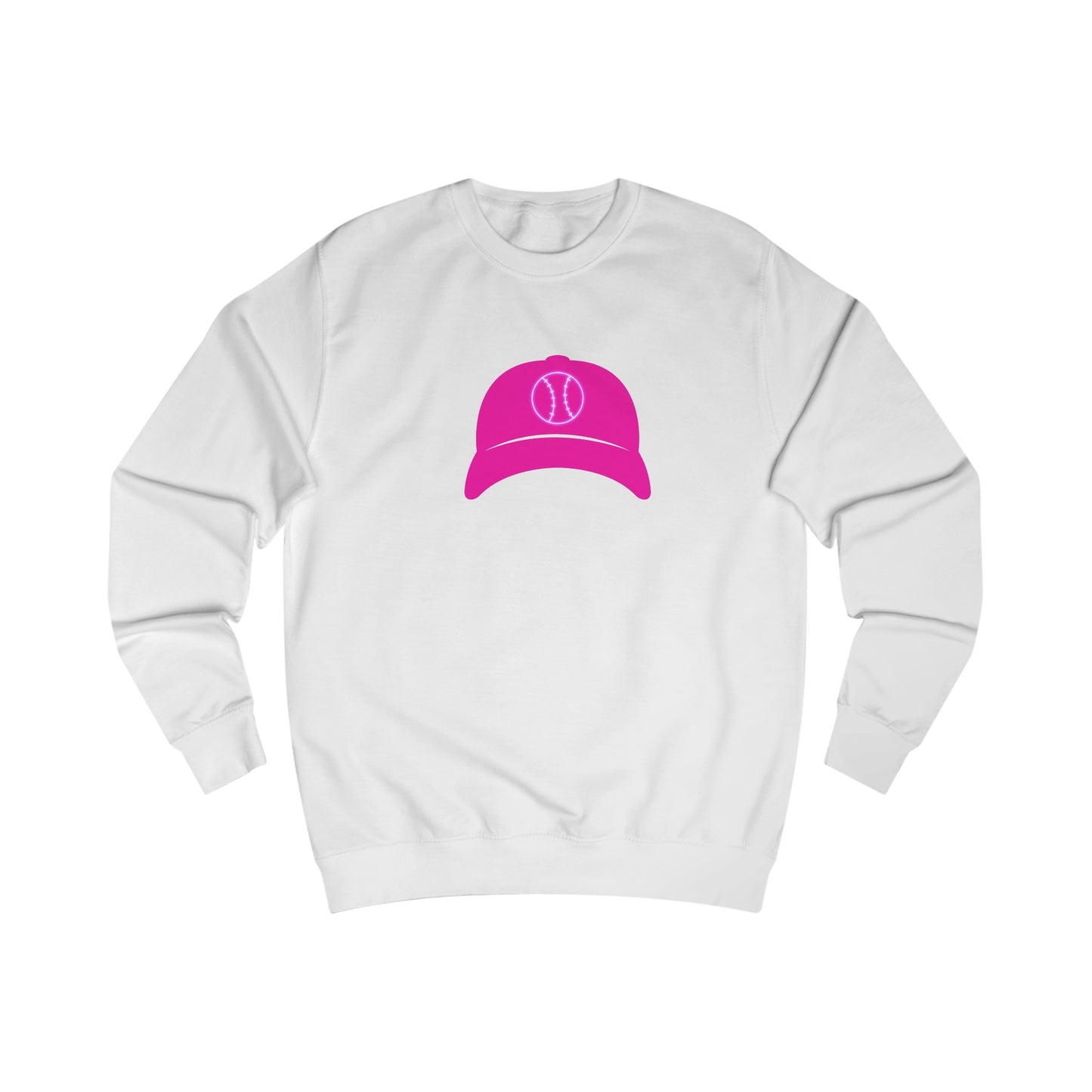 Hot Pink Ballcap Unisex Sweatshirt