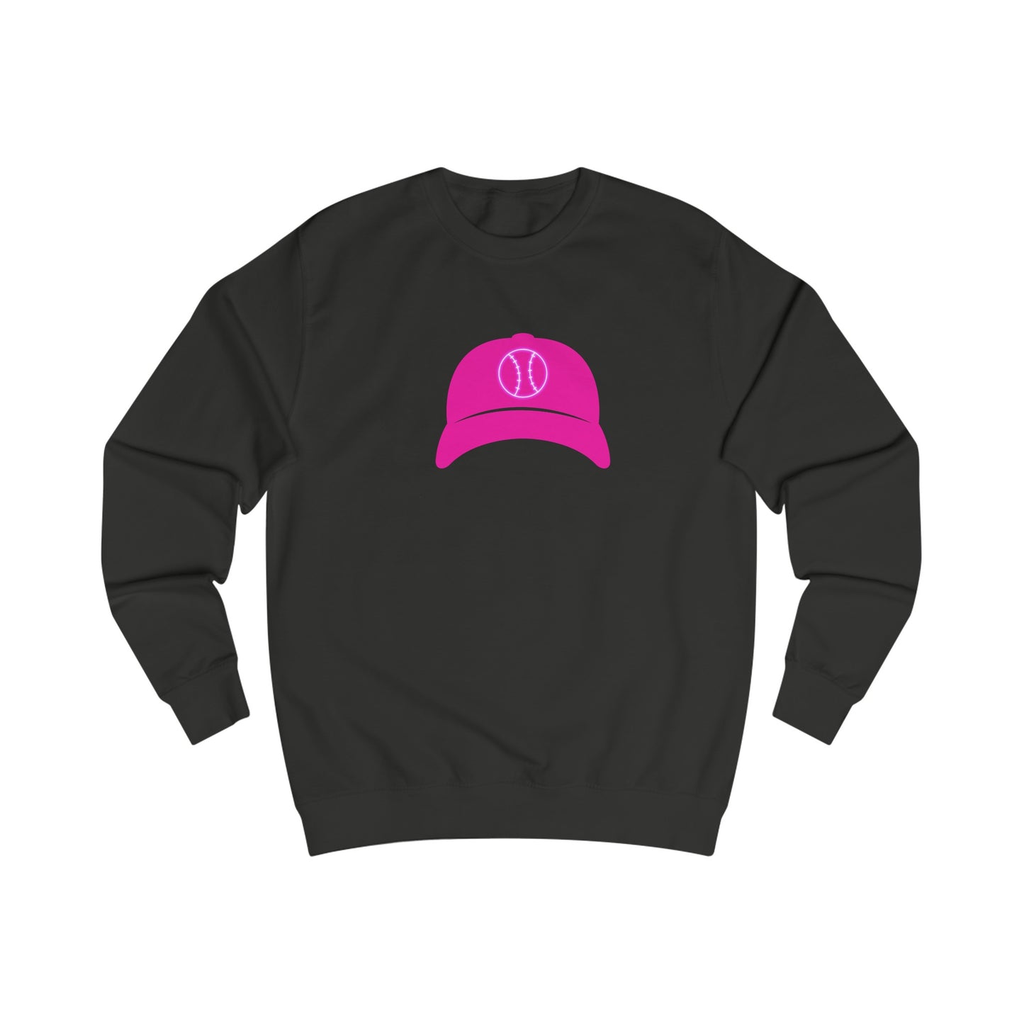 Hot Pink Ballcap Unisex Sweatshirt