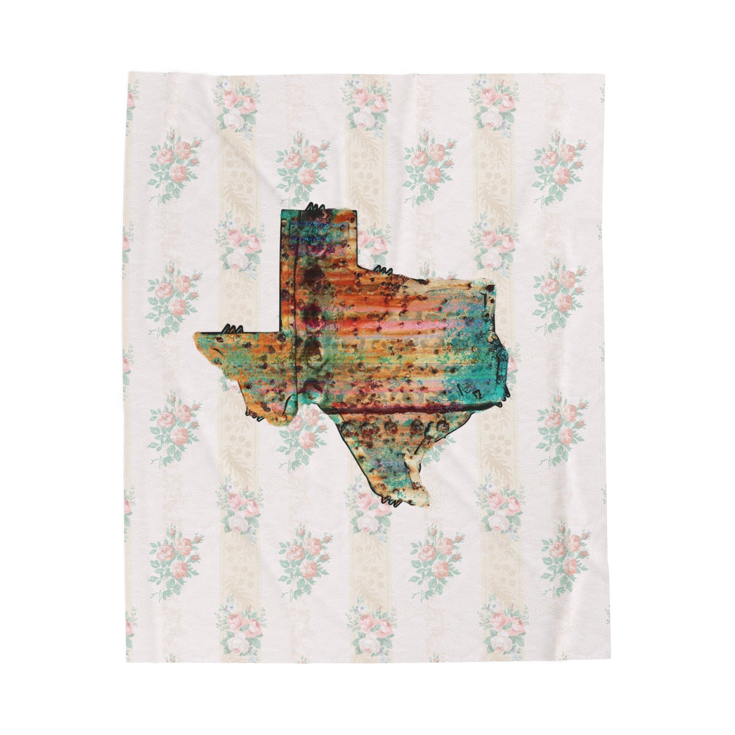 Boho Texas Velveteen Plush Blanket