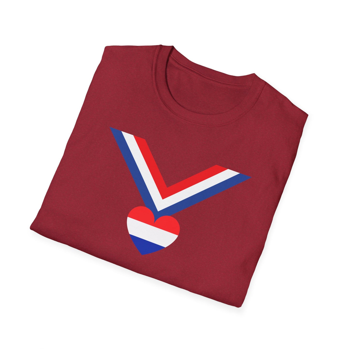 Love Netherlands Collar Unisex Softstyle T-Shirt