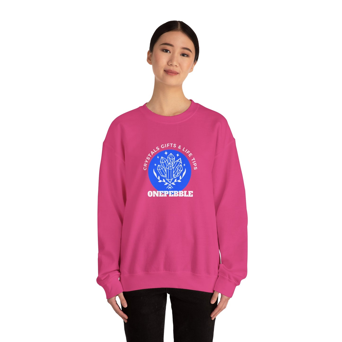 One Pebble Logostyle Unisex Heavy Blend™ Crewneck Sweatshirt