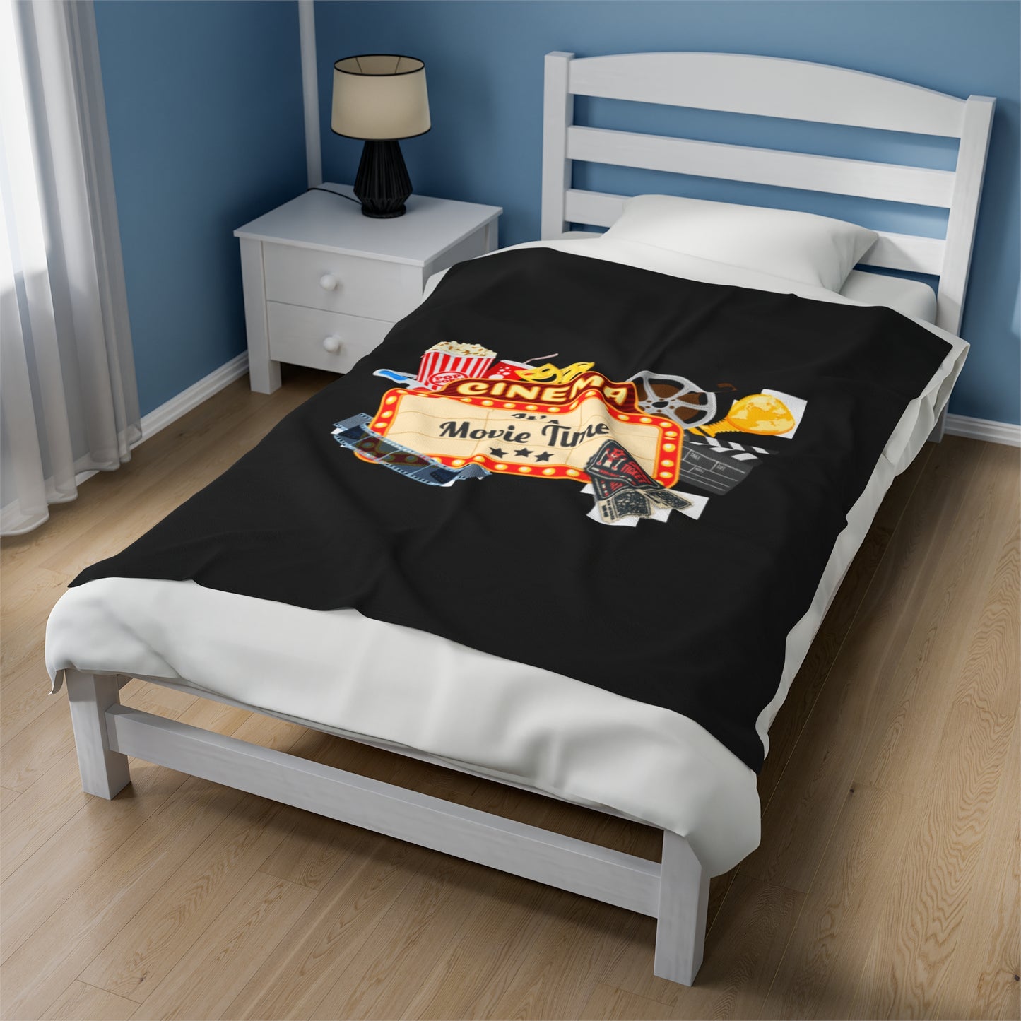 Movie Time Velveteen Plush Blanket