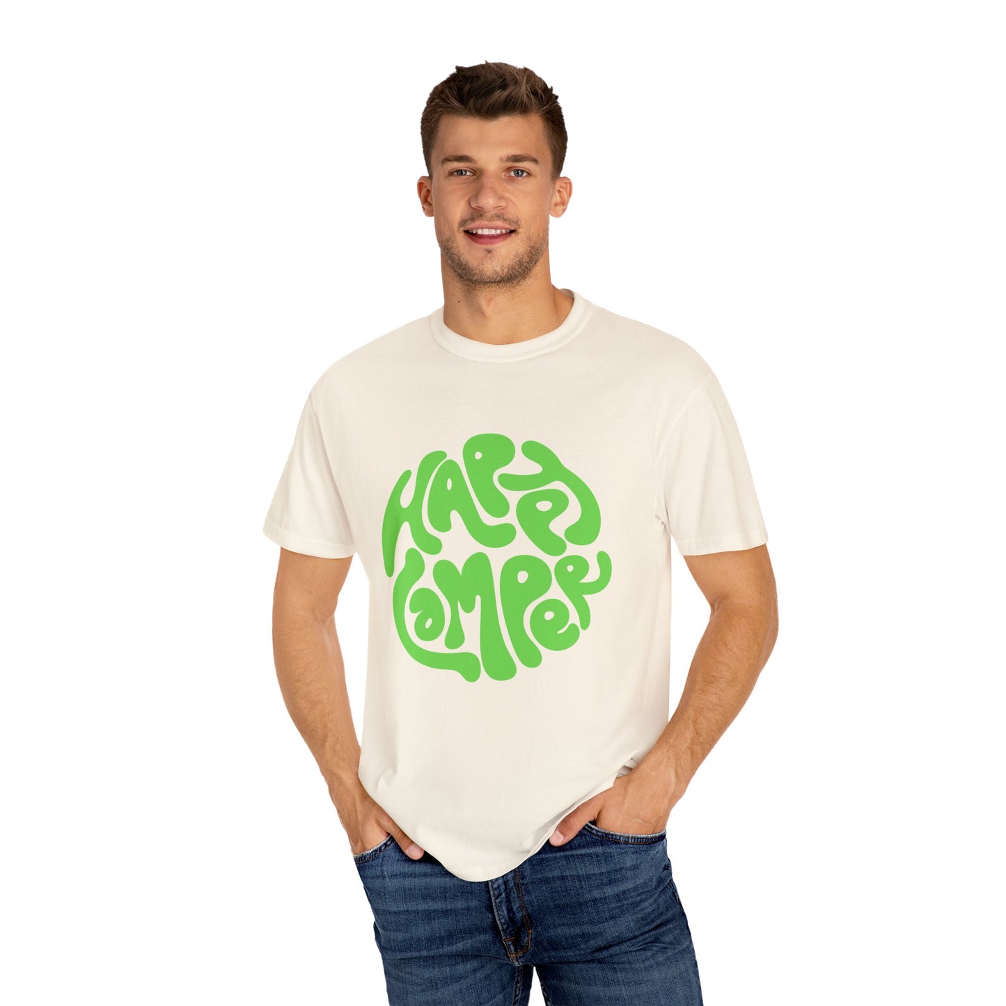 Happy Camper Unisex Garment-Dyed T-shirt