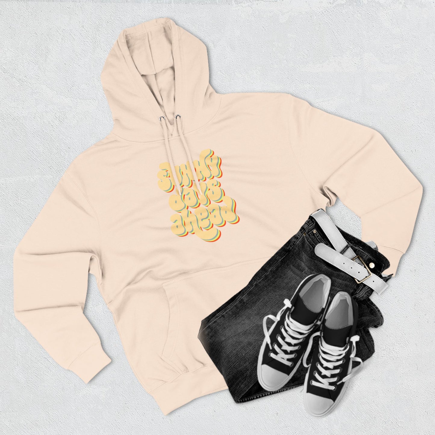 Sunny Days Three-Panel Fleece Hoodie