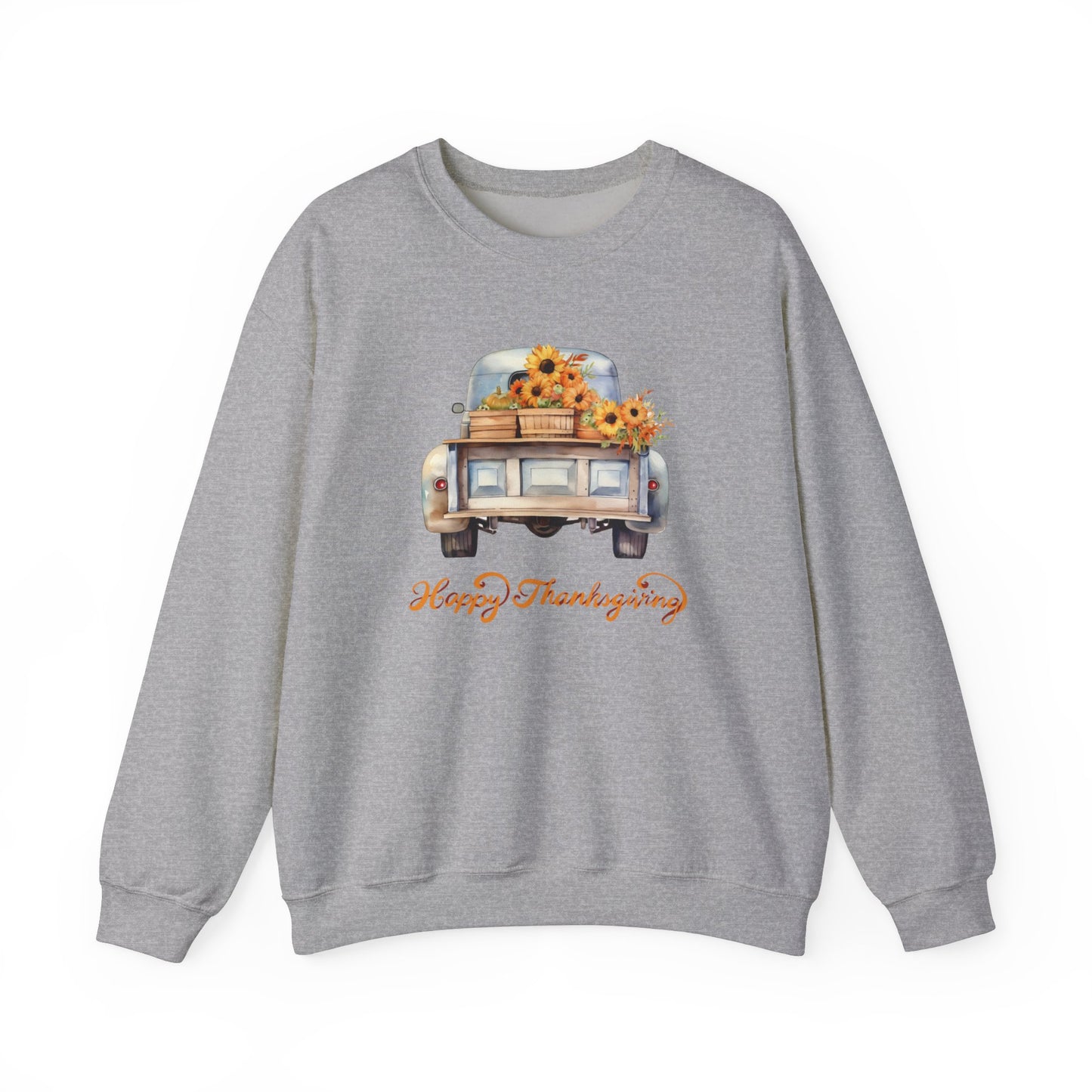 Vintage Truck Thanksgiving Unisex Heavy Blend™ Crewneck Sweatshirt