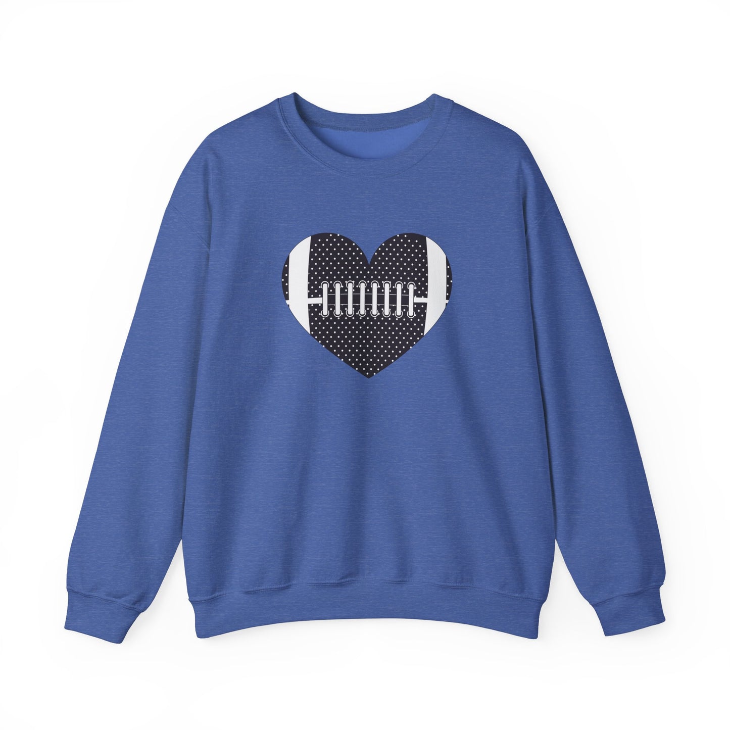 Football Heart Unisex Heavy Blend™ Crewneck Sweatshirt