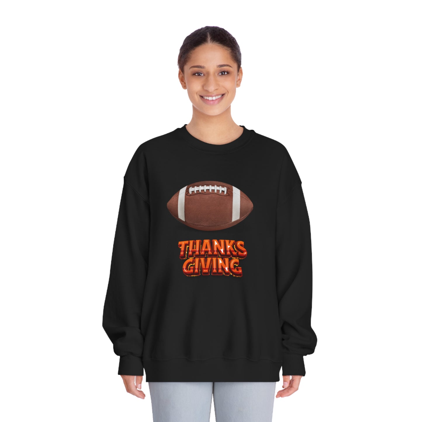 Football Thanksgiving Unisex DryBlend® Crewneck Sweatshirt