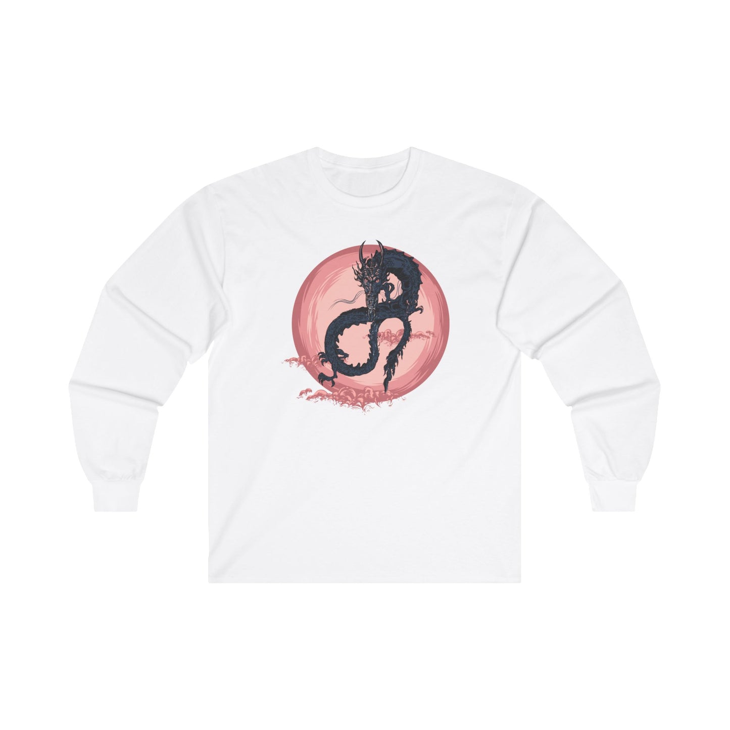 Pink Moon Dragon Unisex Ultra Cotton Long Sleeve Tee