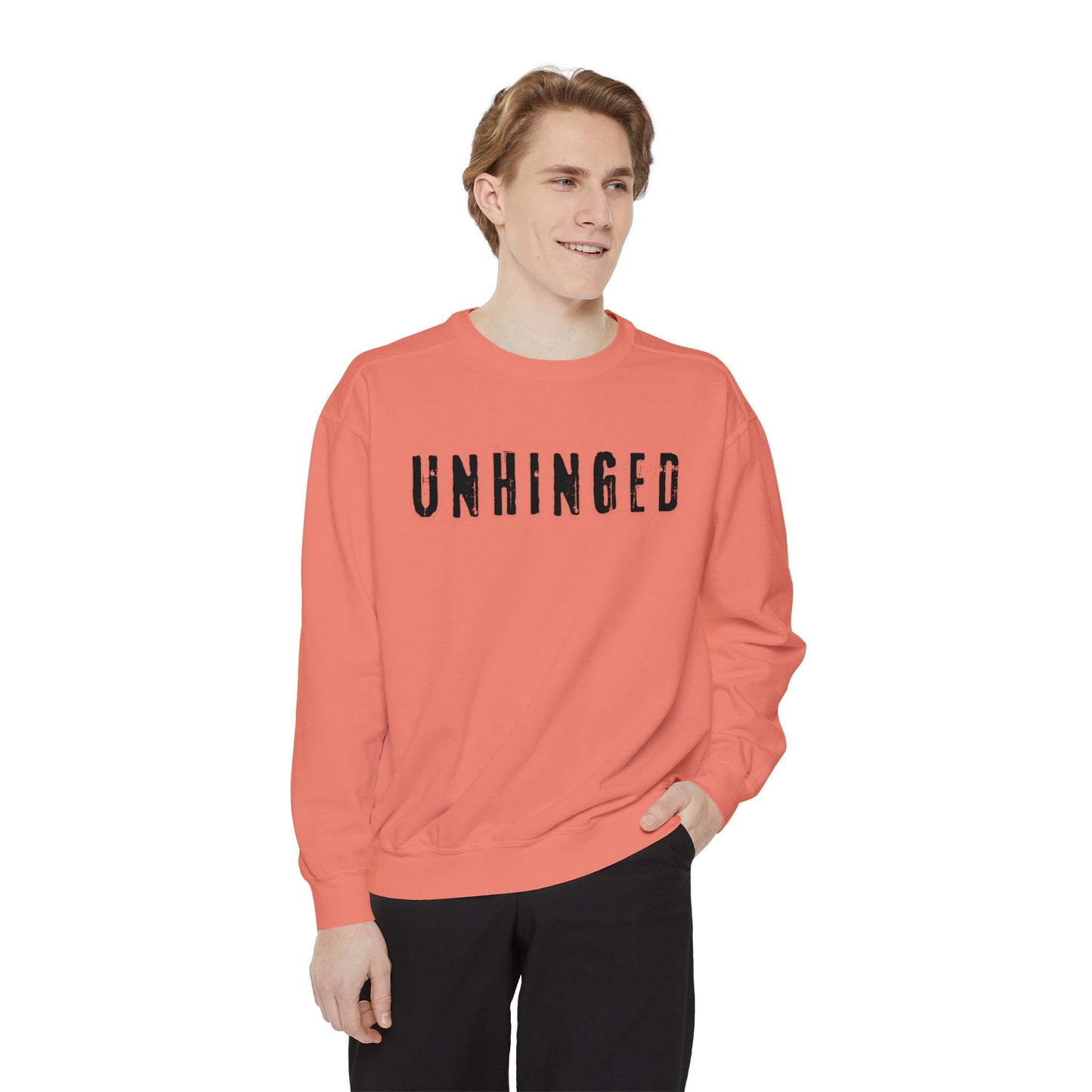 Unhinged Unisex Garment-Dyed Sweatshirt