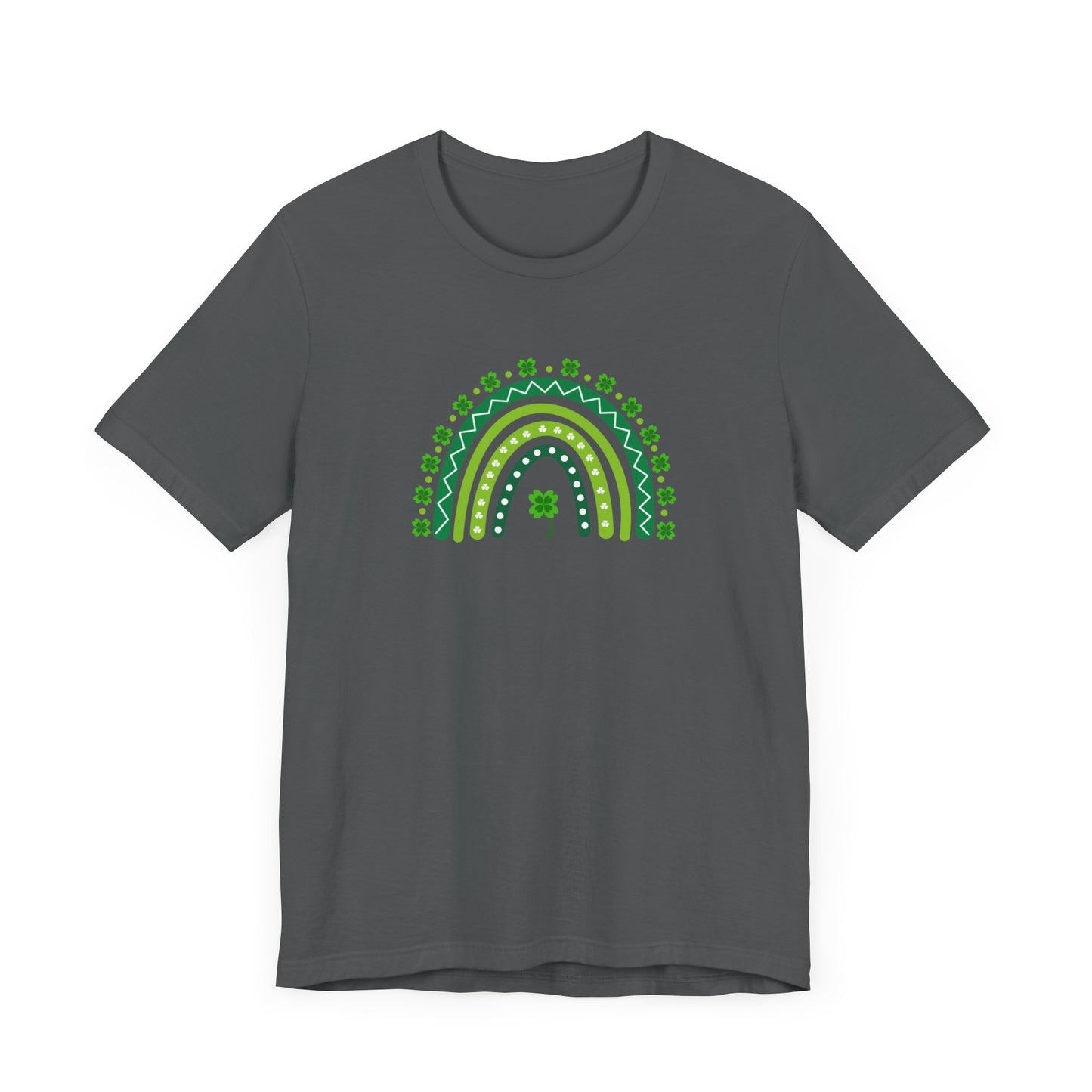 Green Rainbow St Patrick’s Day Unisex Jersey Short Sleeve Tee