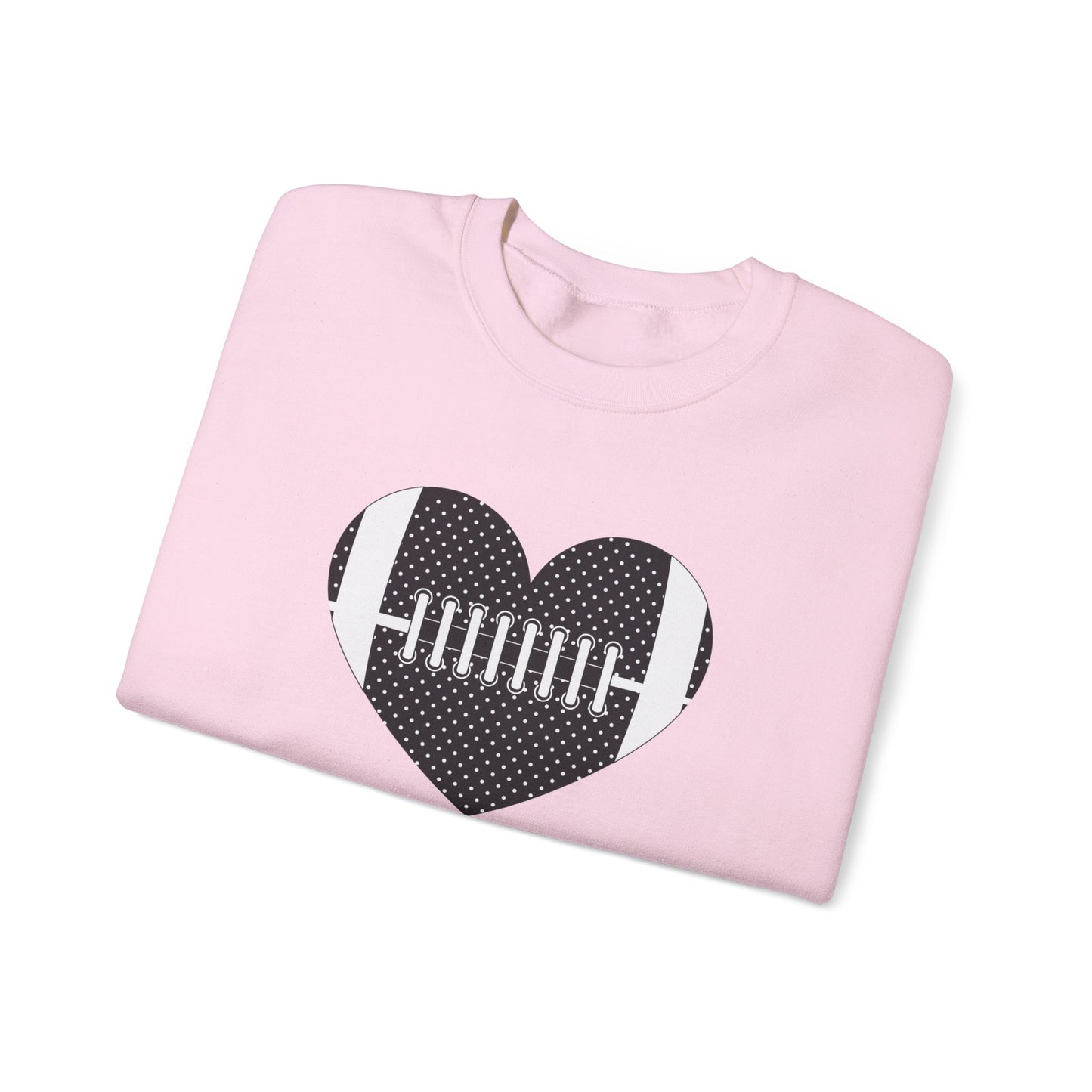 Football Heart Unisex Heavy Blend™ Crewneck Sweatshirt