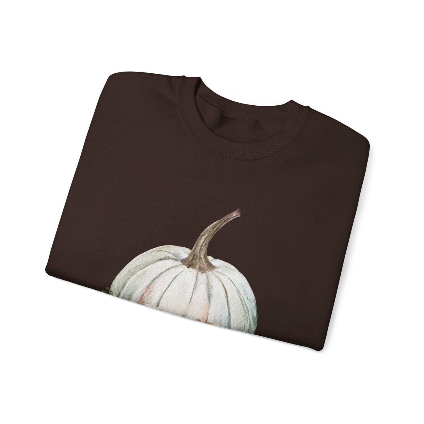 White Floral Pumpkin Unisex Heavy Blend™ Crewneck Sweatshirt