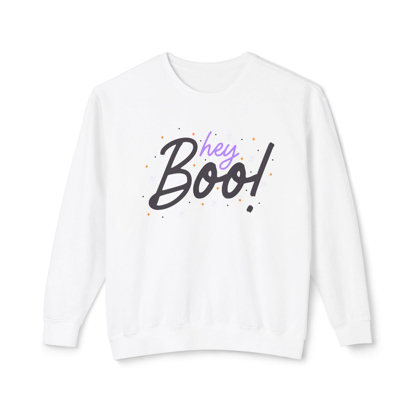 Hey Boo! Unisex Lightweight Crewneck Sweatshirt