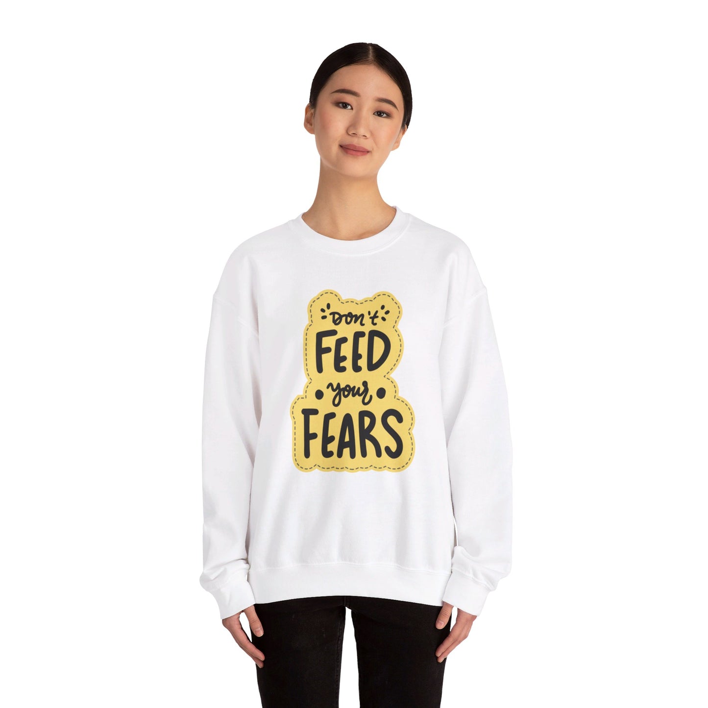 Don’t Feed Fears Unisex Heavy Blend™ Crewneck Sweatshirt