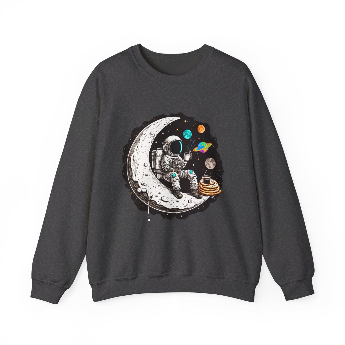 Waffles in Space Unisex Heavy Blend™ Crewneck Sweatshirt