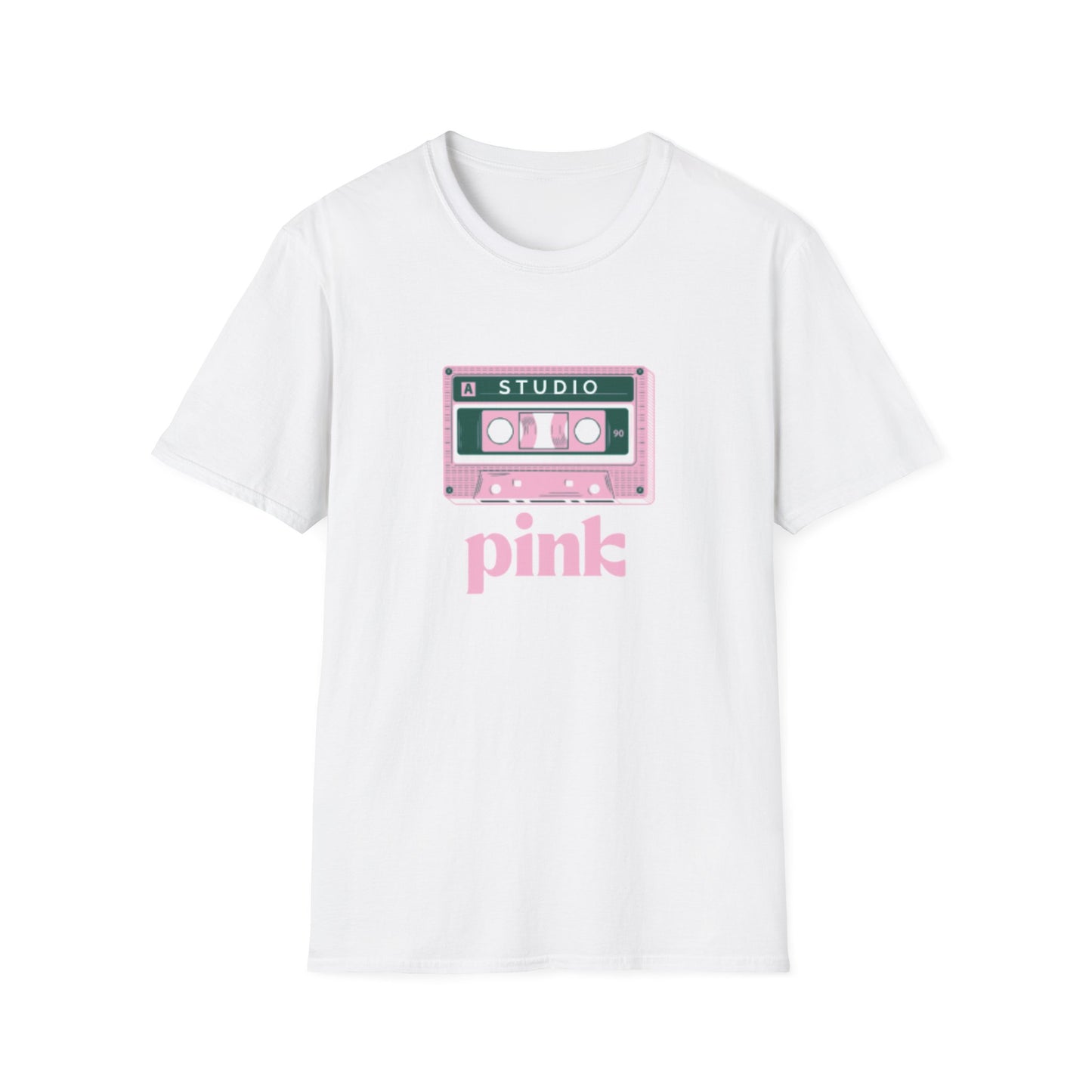 Pink Cassette Unisex Softstyle T-Shirt