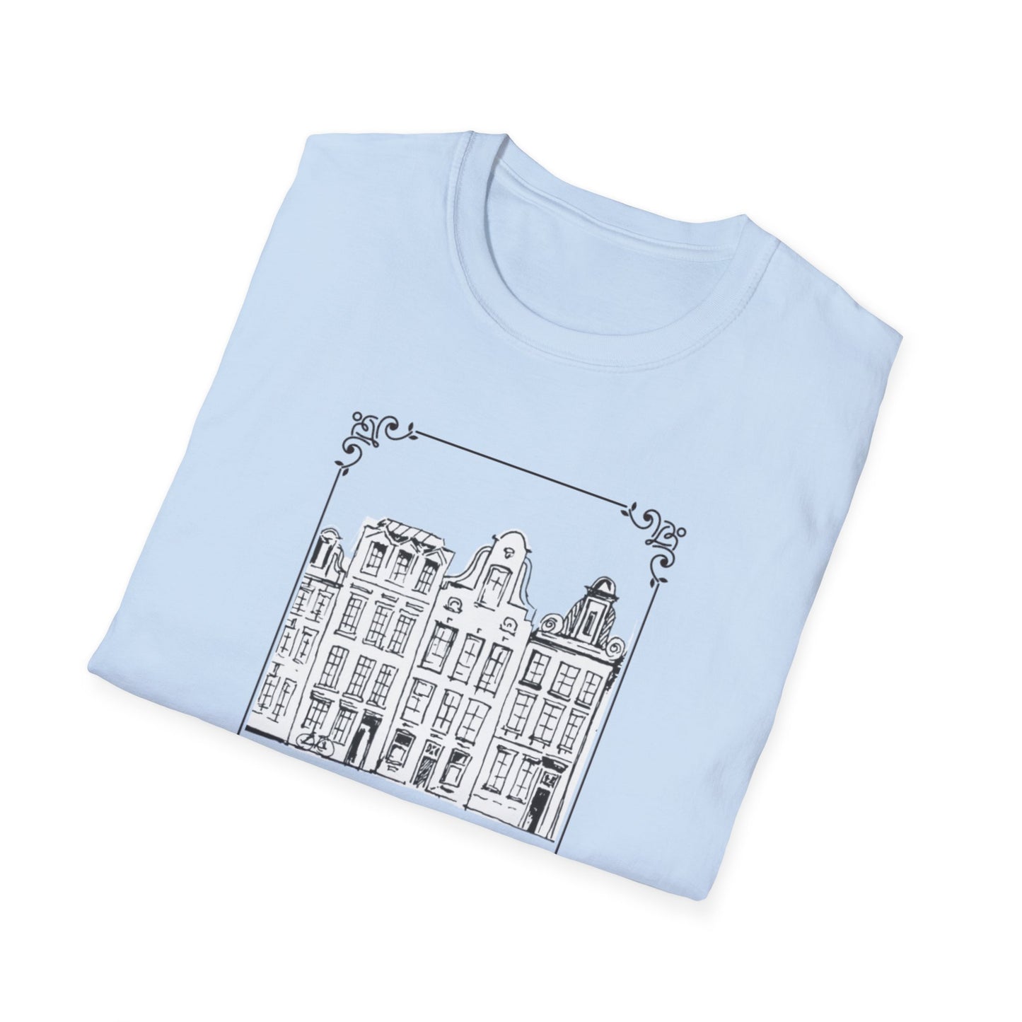 Amsterdam Ink Drawing Unisex Softstyle T-Shirt