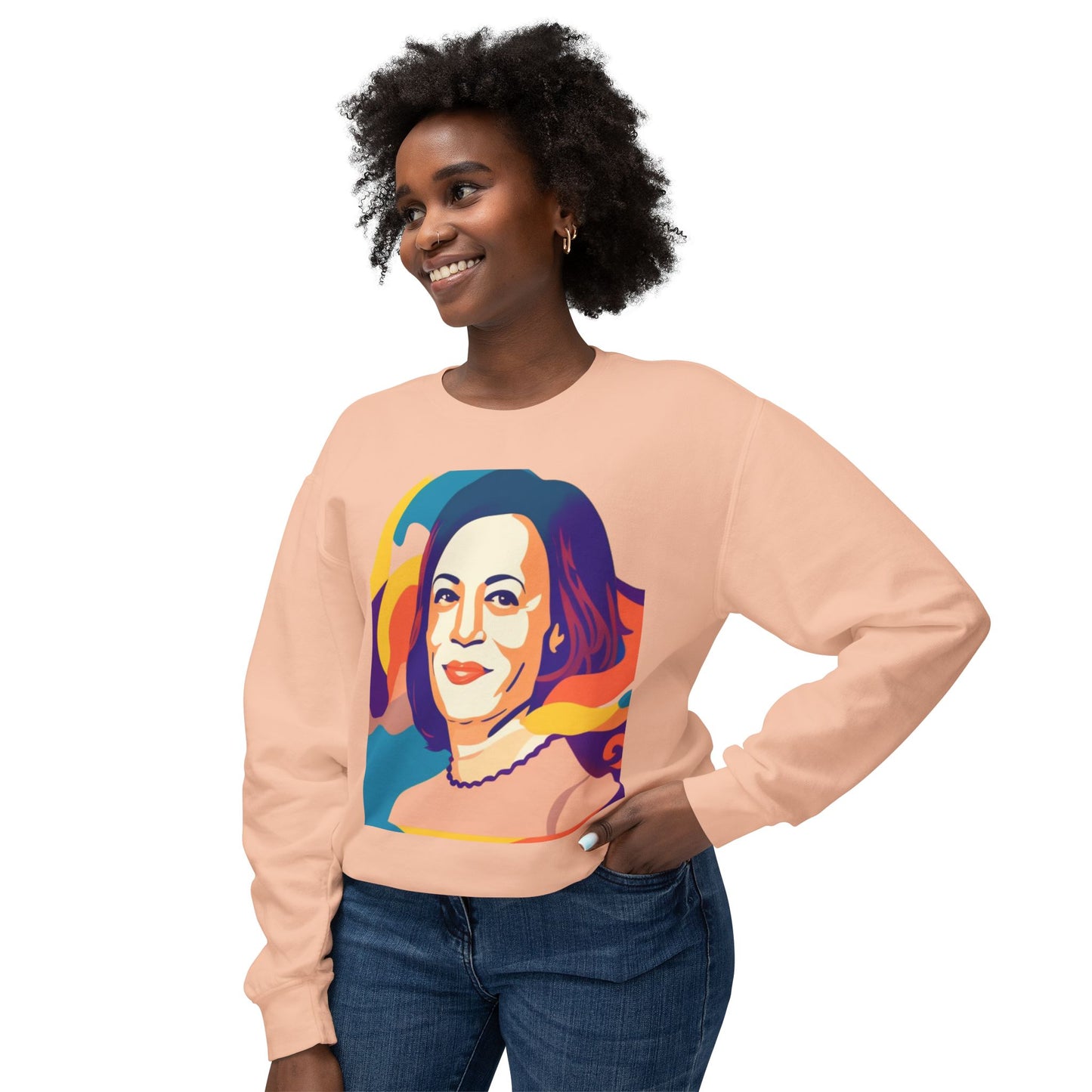 Kamala Unisex Lightweight Crewneck Sweatshirt