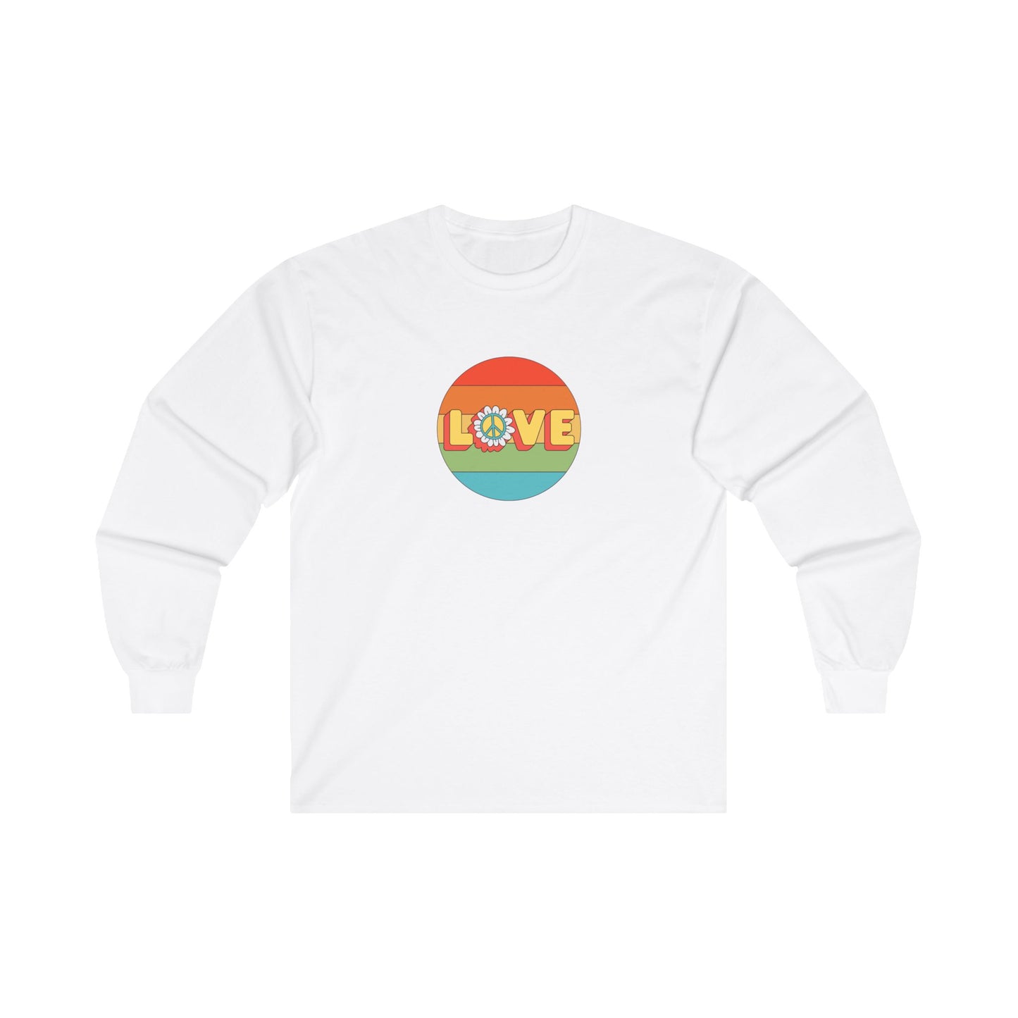 Love Stripe 70s Unisex Ultra Cotton Long Sleeve Tee