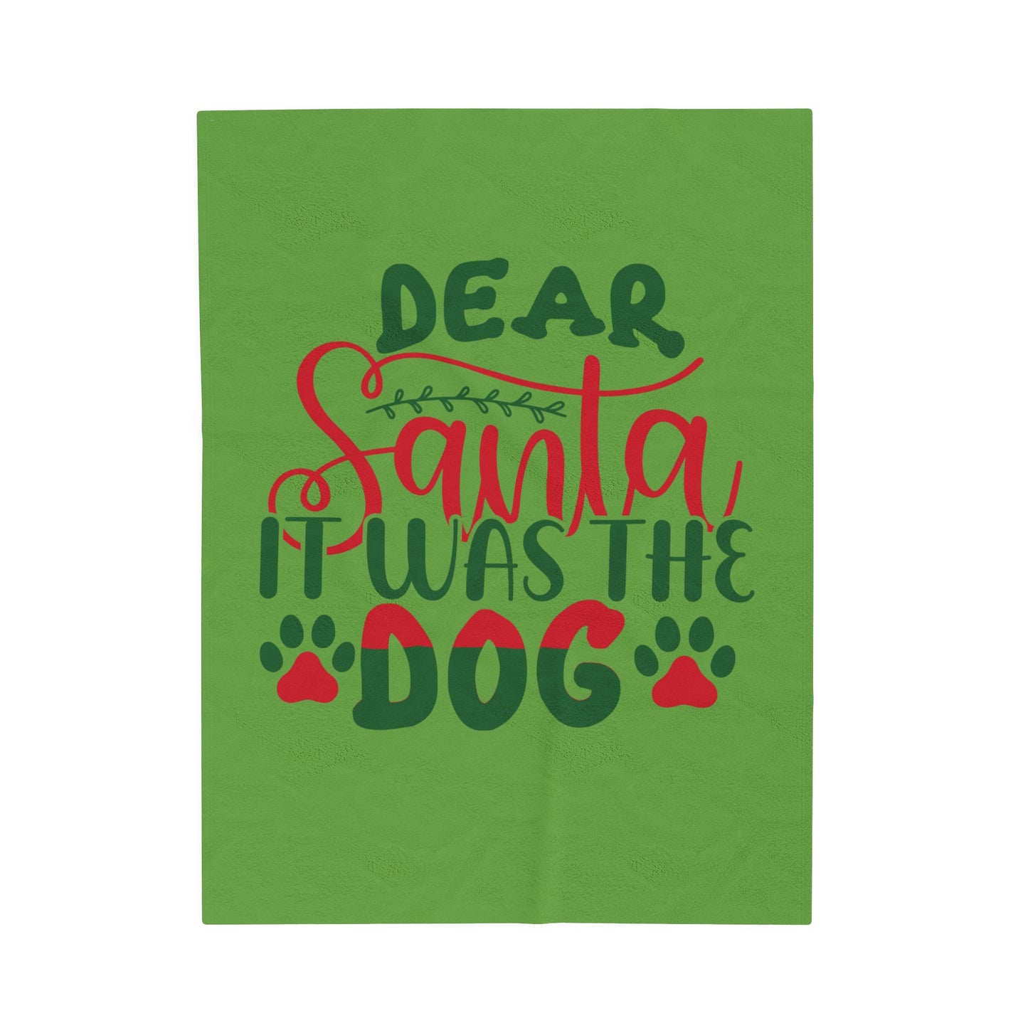 Dear Santa Velveteen Plush Blanket