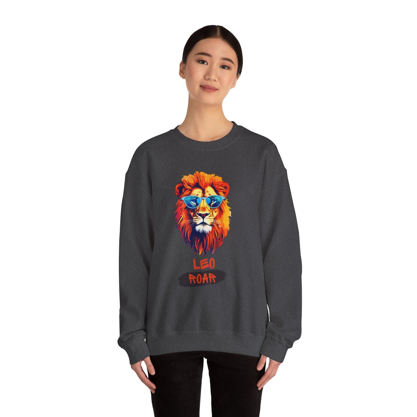 Leo Roar Unisex Heavy Blend™ Crewneck Sweatshirt