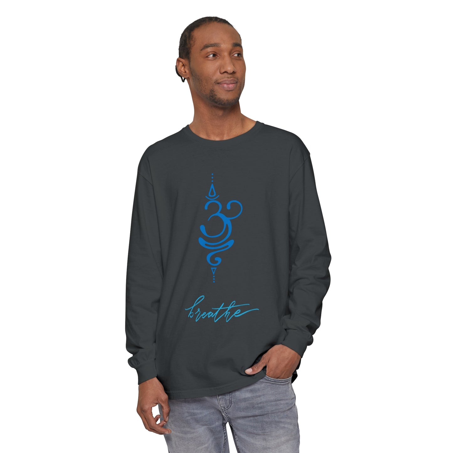 Breathe Unisex Garment-dyed Long Sleeve T-Shirt