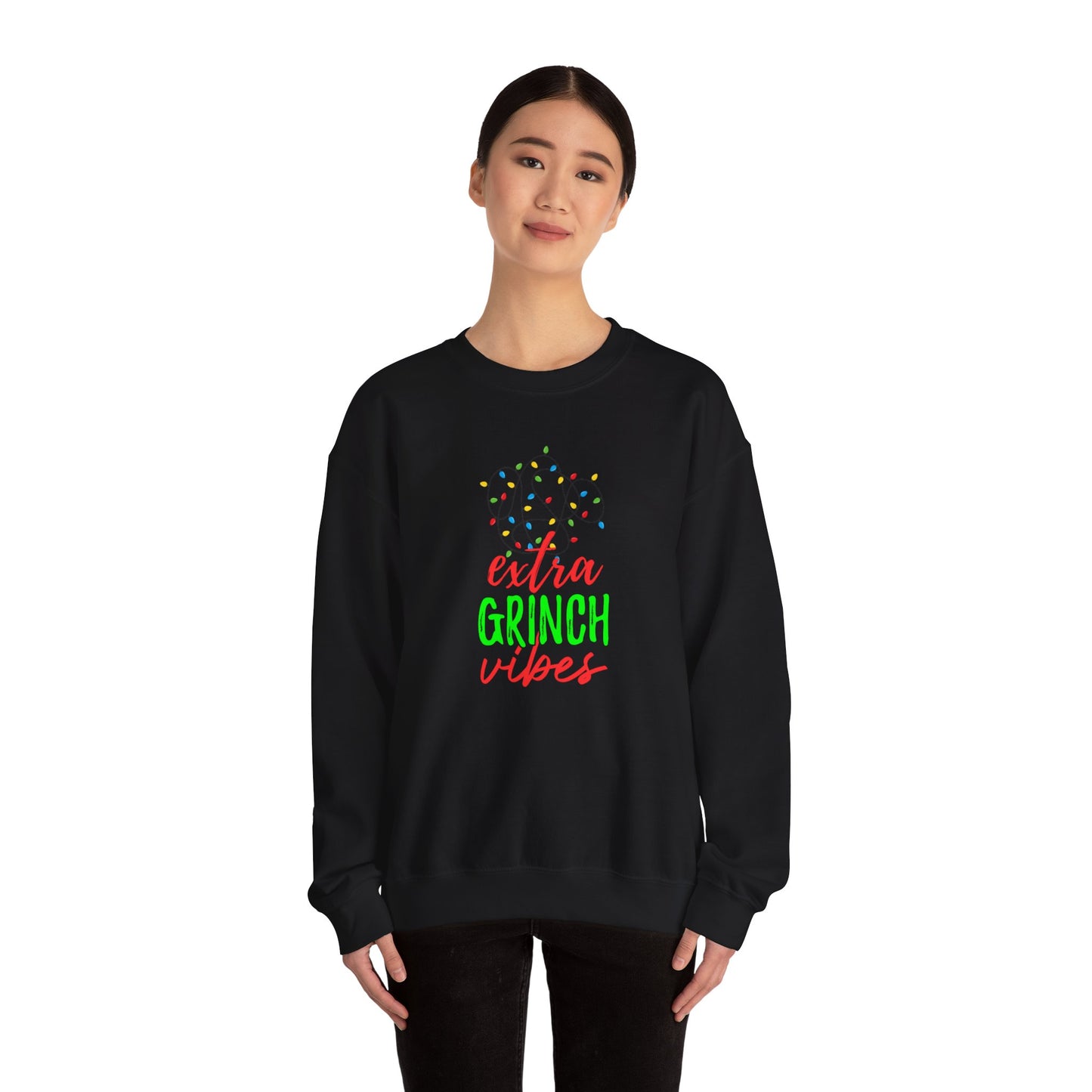 Grinch Vibes Unisex Heavy Blend™ Crewneck Sweatshirt